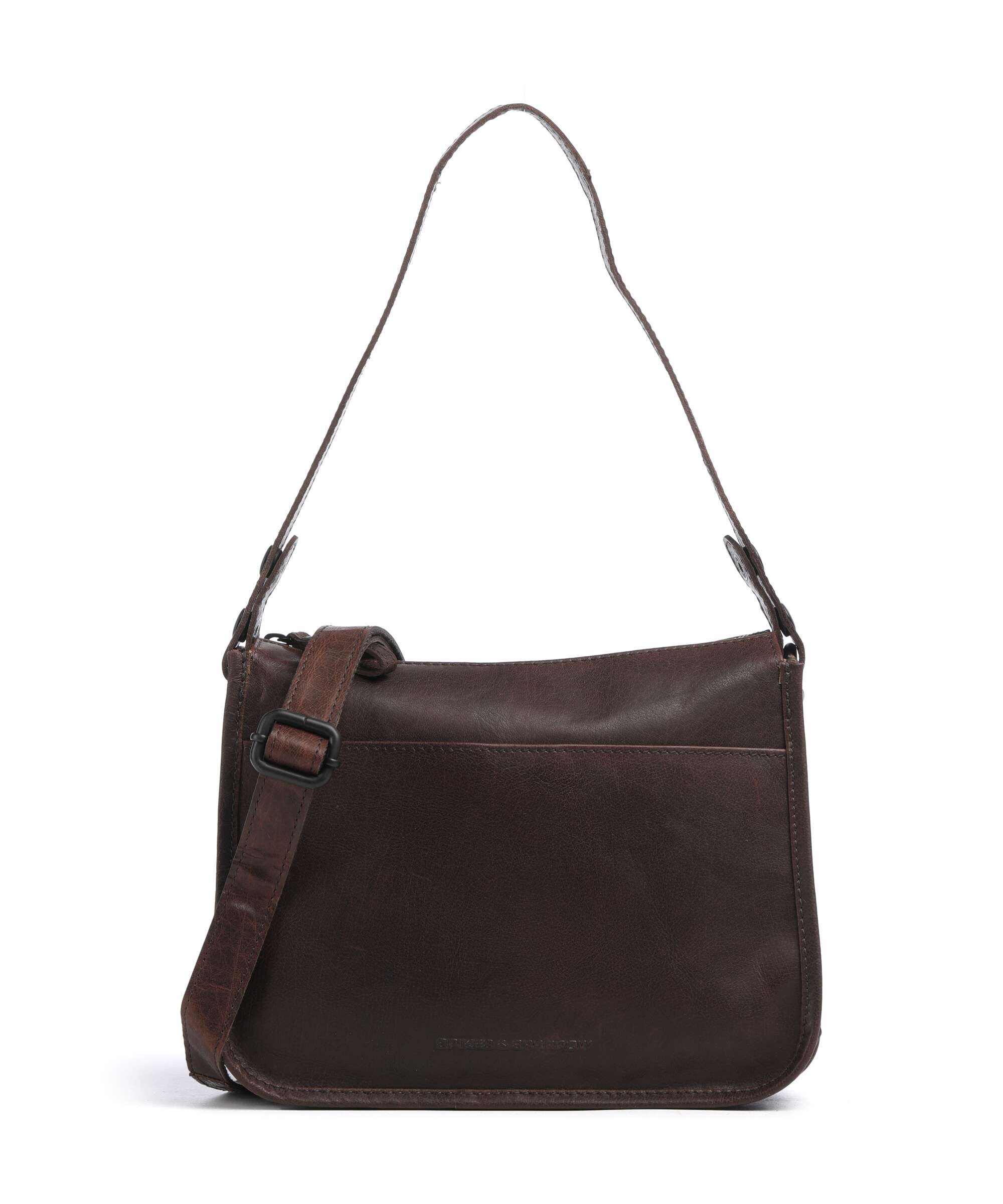 Spikes & Sparrow Bronco Chanice Schoudertas dark brown