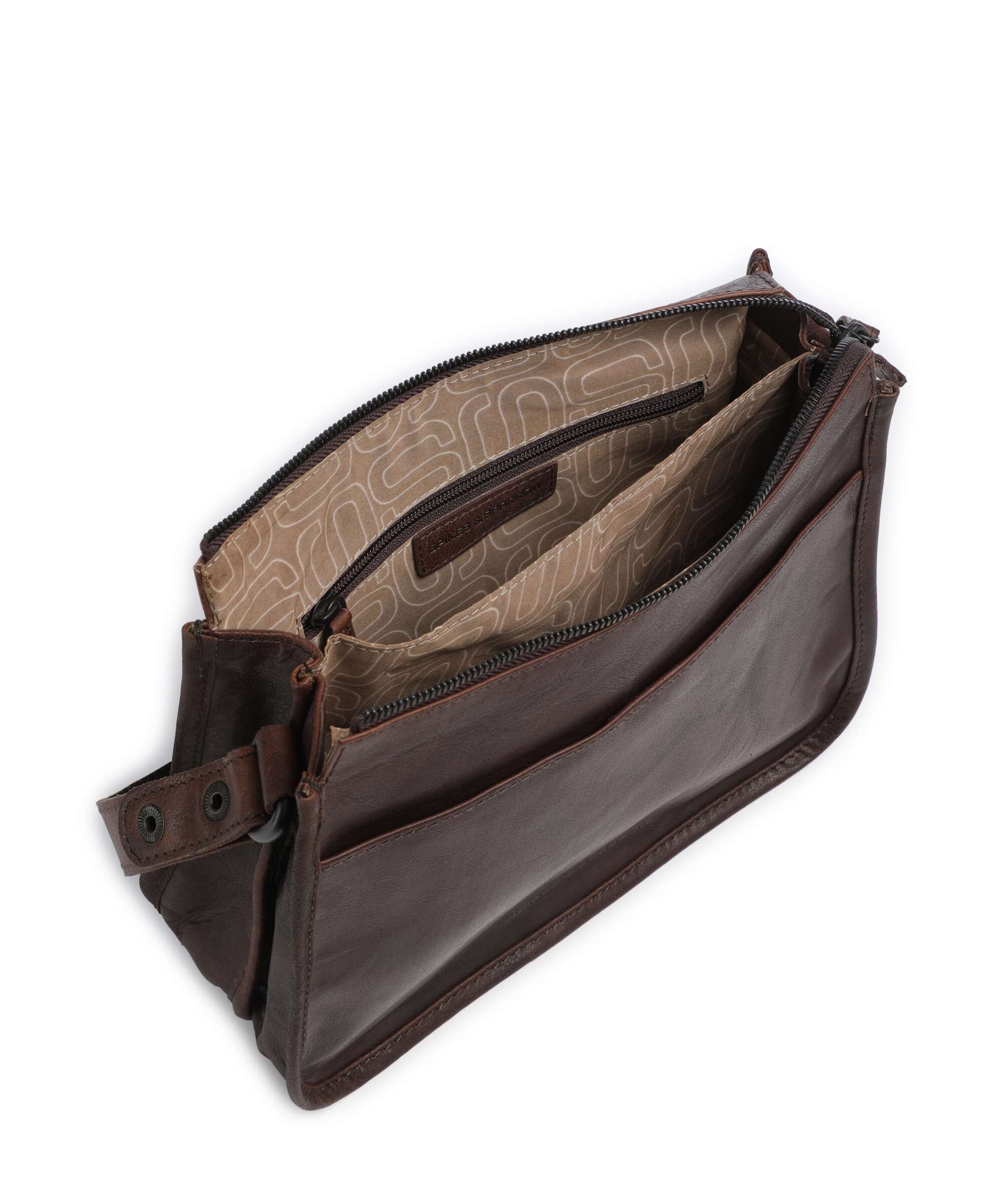 Spikes & Sparrow Bronco Chanice Schoudertas dark brown - Image 6