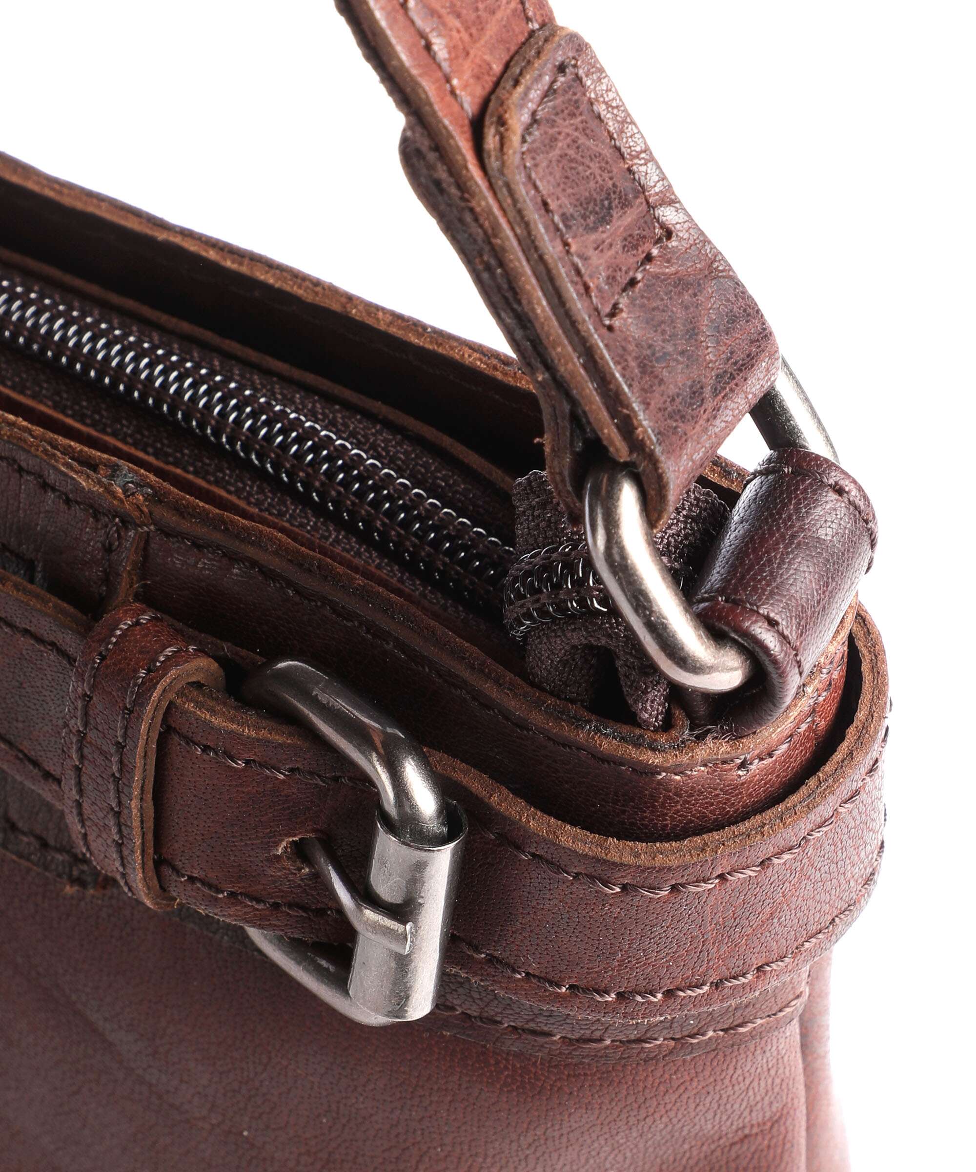 Spikes & Sparrow Bronco Crossbody tas dark brown - Image 4