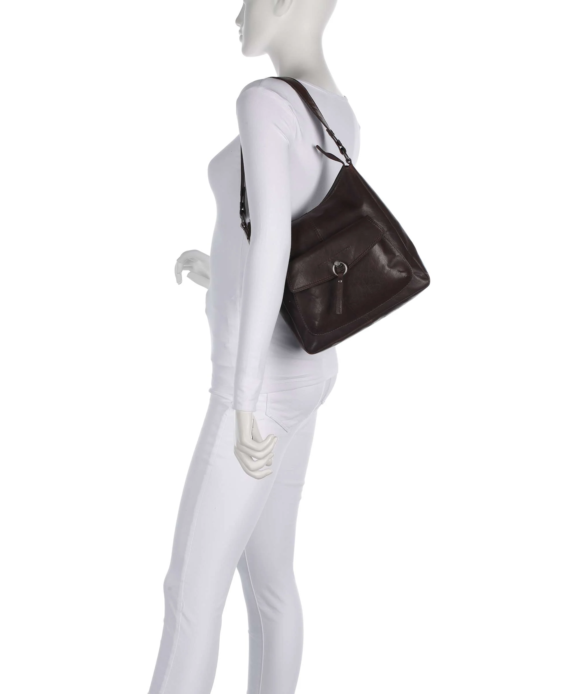 Spikes & Sparrow Bronco Cydney Hobo tas dark brown - Image 3