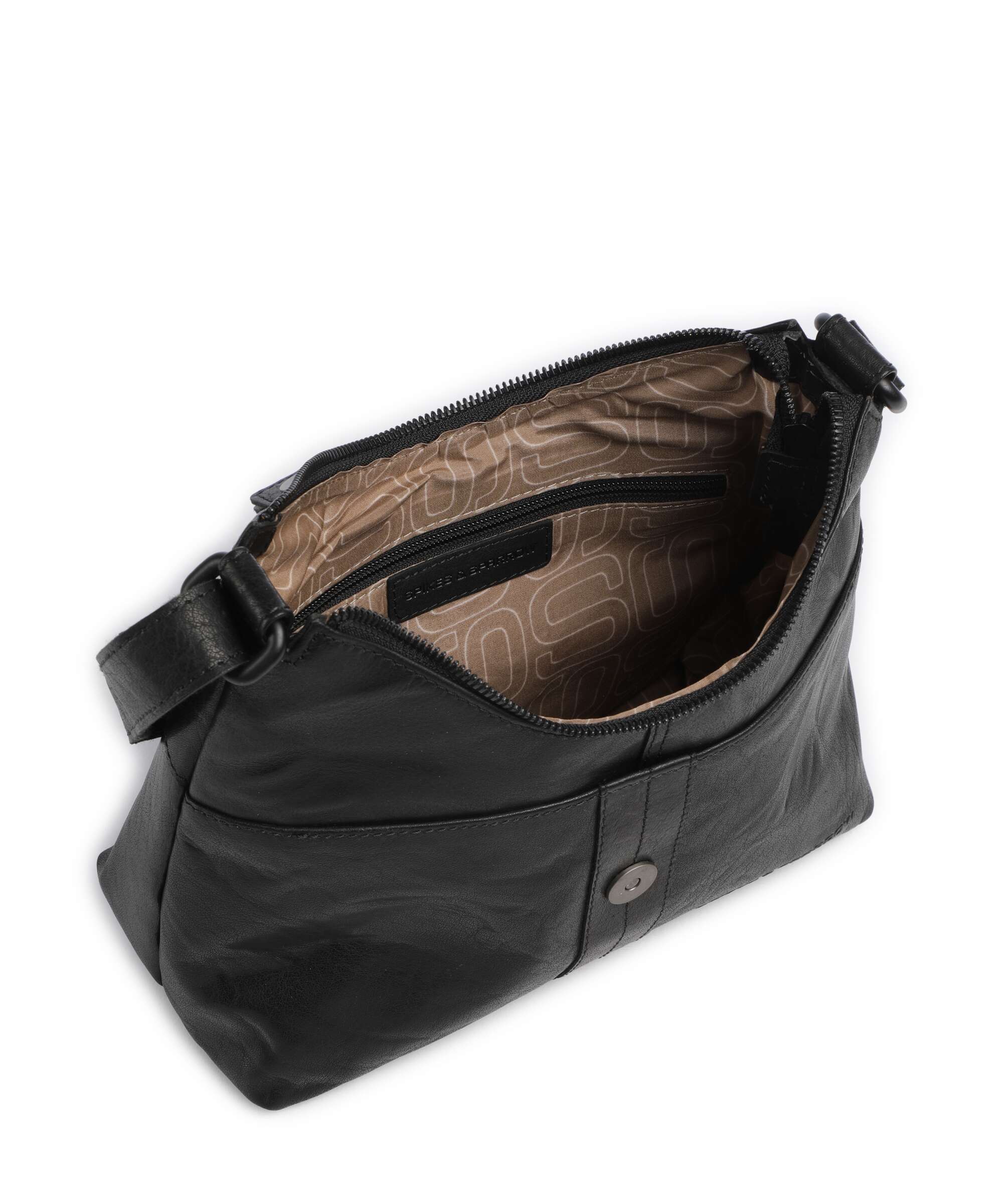 Spikes & Sparrow Bronco Ellesse Crossbody tas black - Image 5