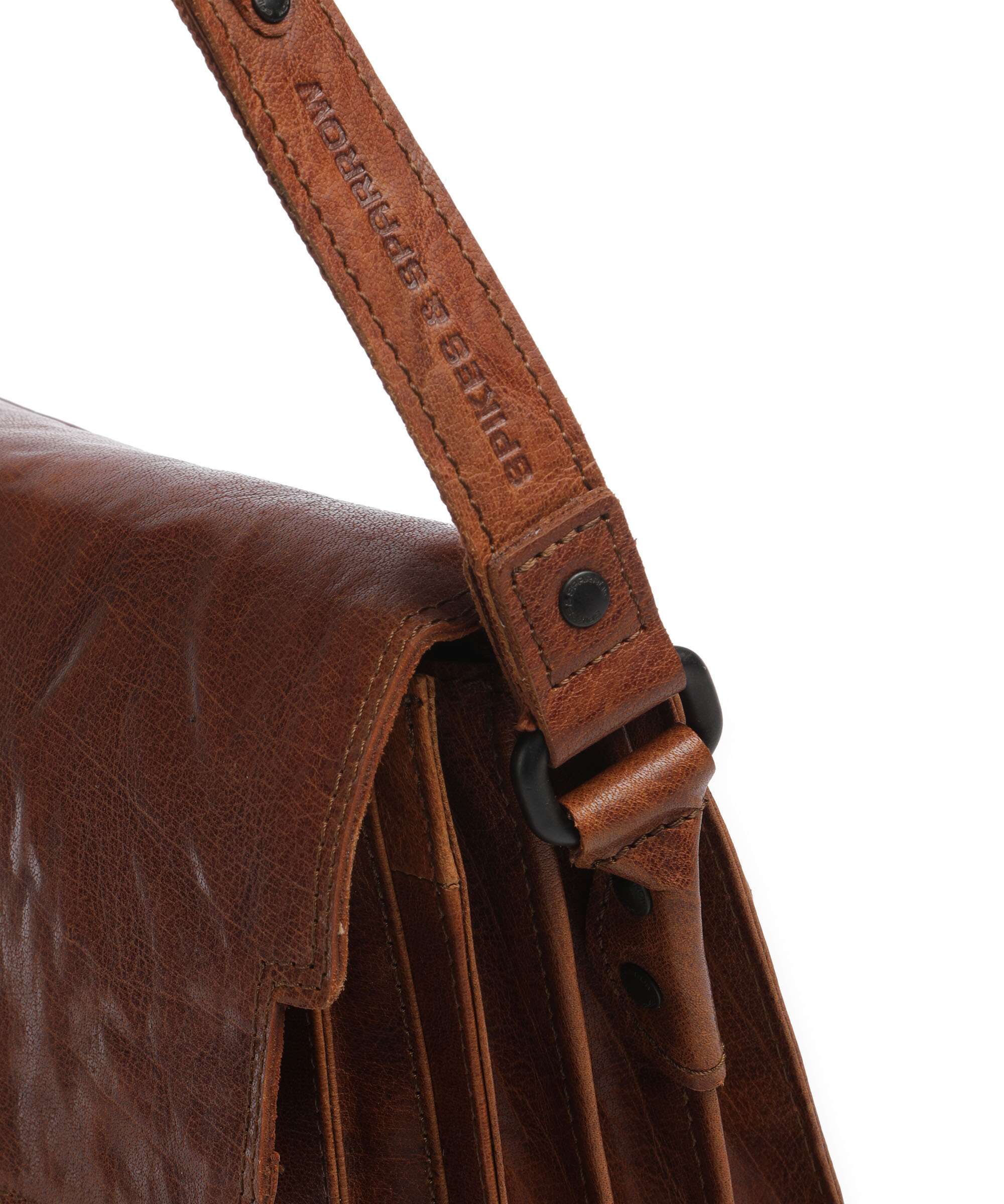 Spikes & Sparrow Bronco Frederique Crossbody tas brandy - Image 4