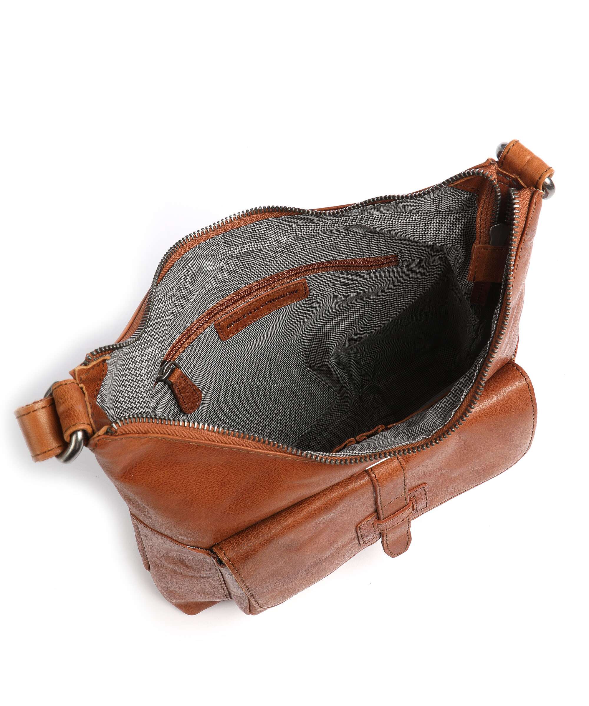 Spikes & Sparrow Bronco Hobo tas brandy - Image 5