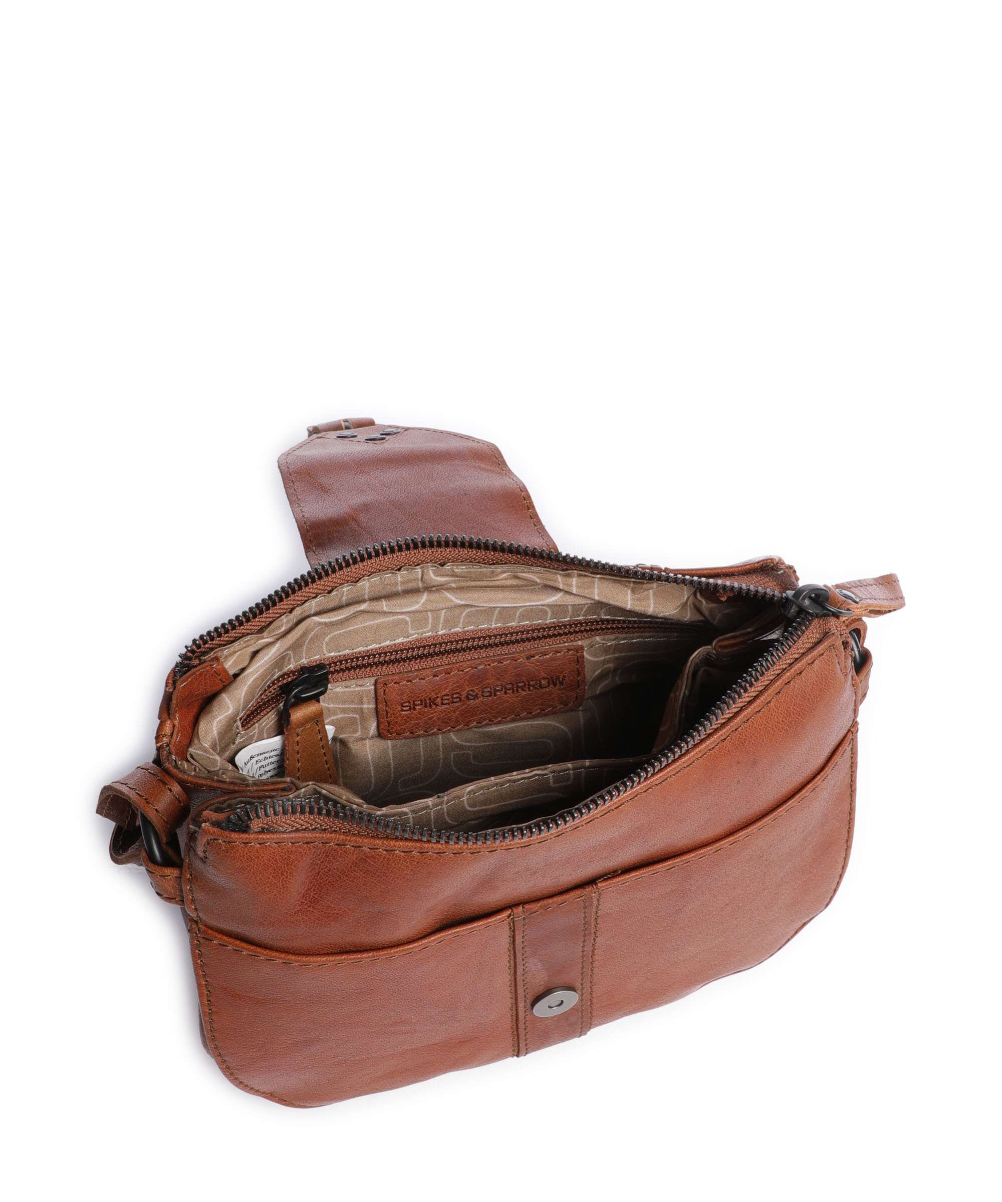 Spikes & Sparrow Bronco Krystina Crossbody tas brandy - Image 6