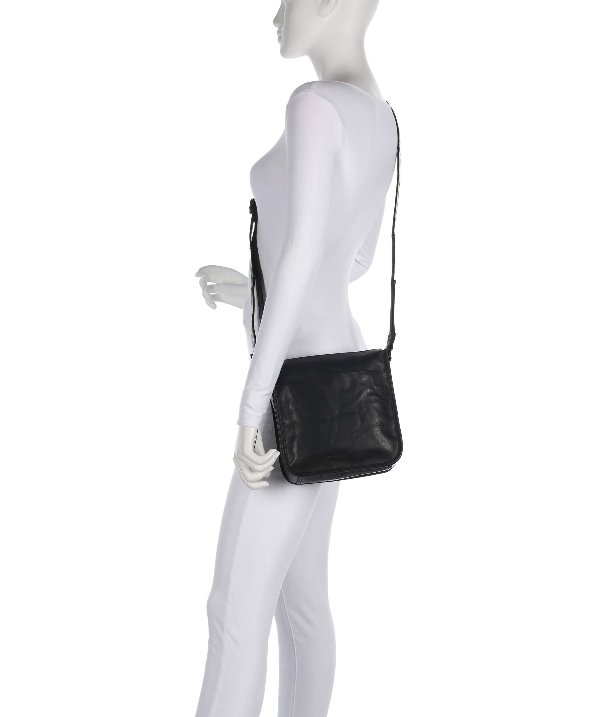 Spikes & Sparrow Bronco Margo Crossbody tas black - Image 3