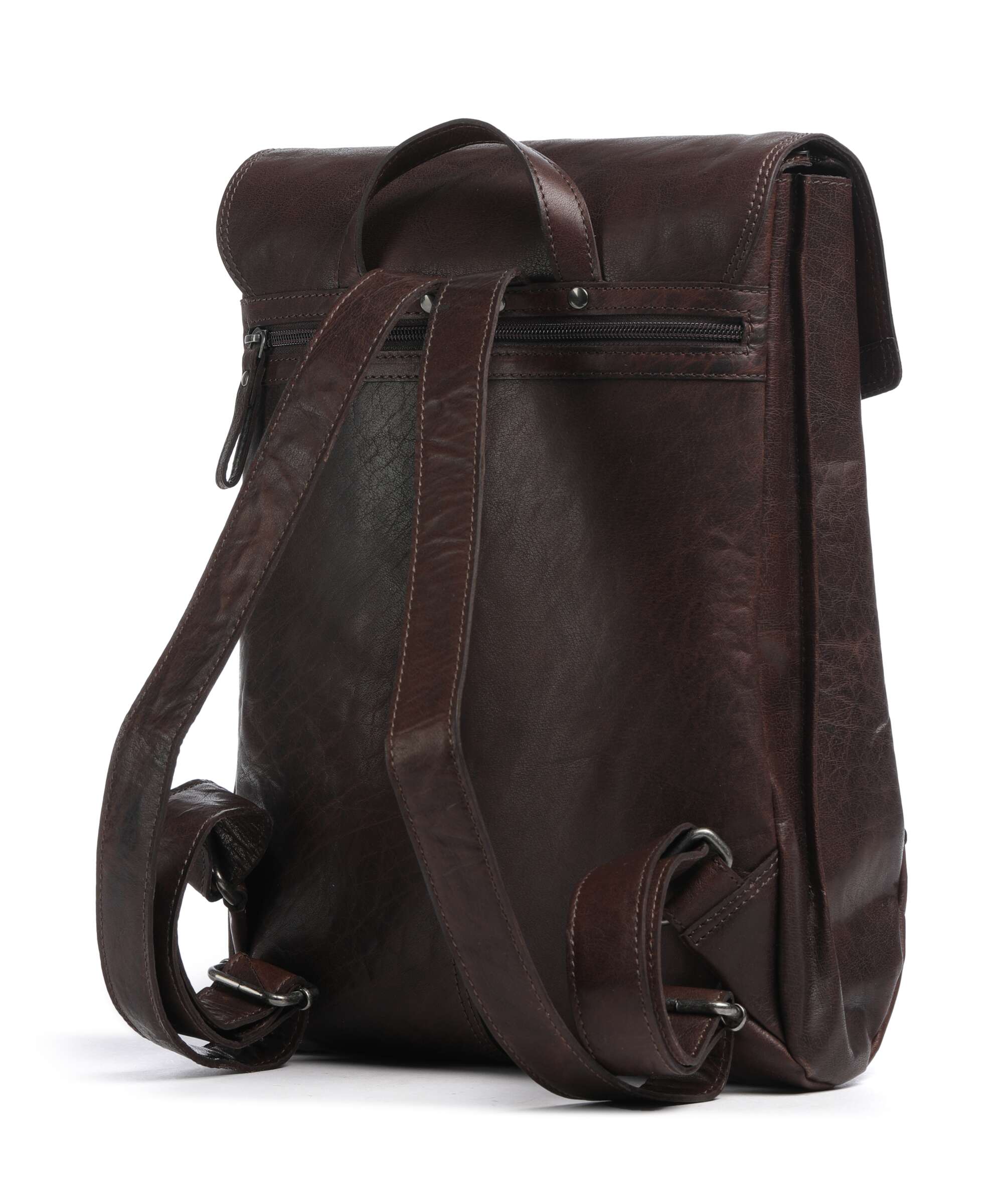 Spikes & Sparrow Bronco Marlotte Laptop rugzak dark brown - Image 2