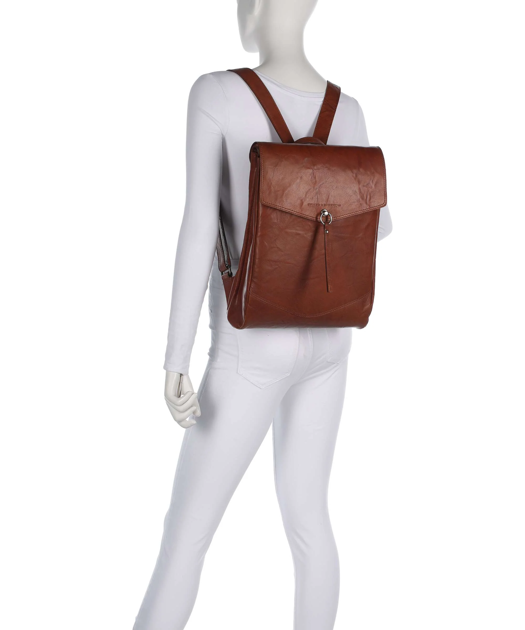 Spikes & Sparrow Bronco Marlotte Laptop rugzak brandy - Image 3