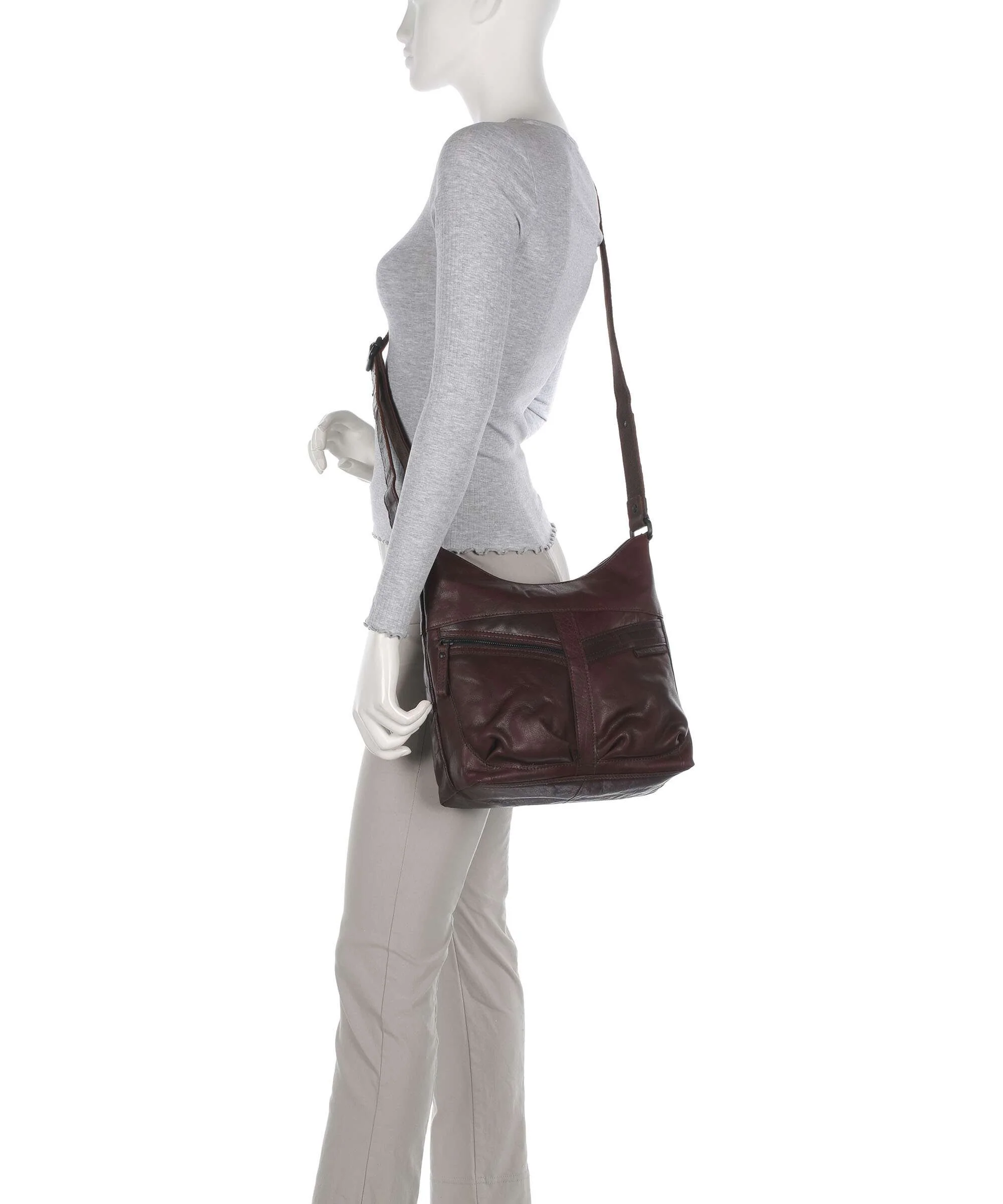 Spikes & Sparrow Bronco Morgane Crossbody tas dark brown - Image 3