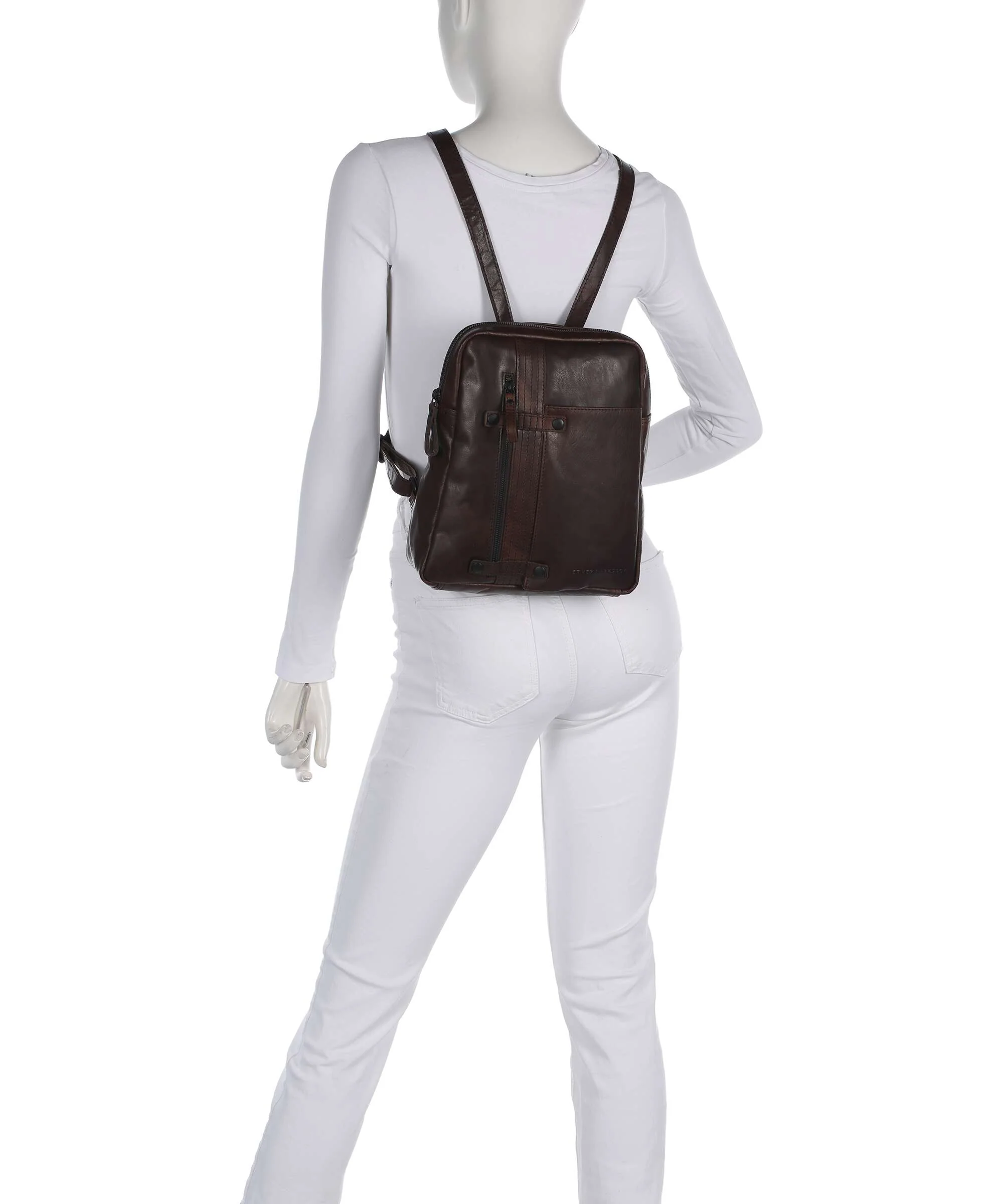 Spikes & Sparrow Bronco Roxy Rugzak dark brown - Image 3