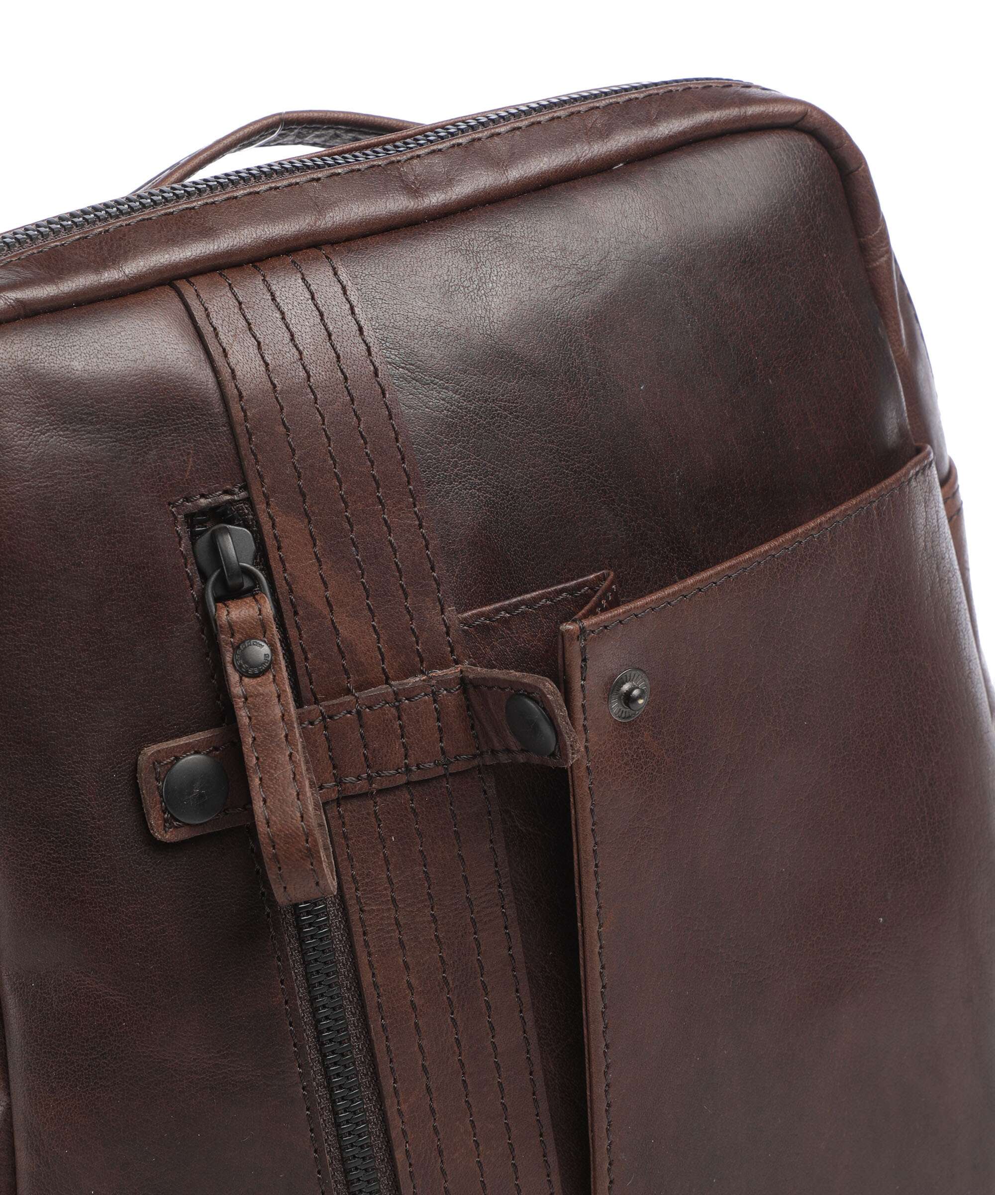 Spikes & Sparrow Bronco Roxy Rugzak dark brown - Image 4