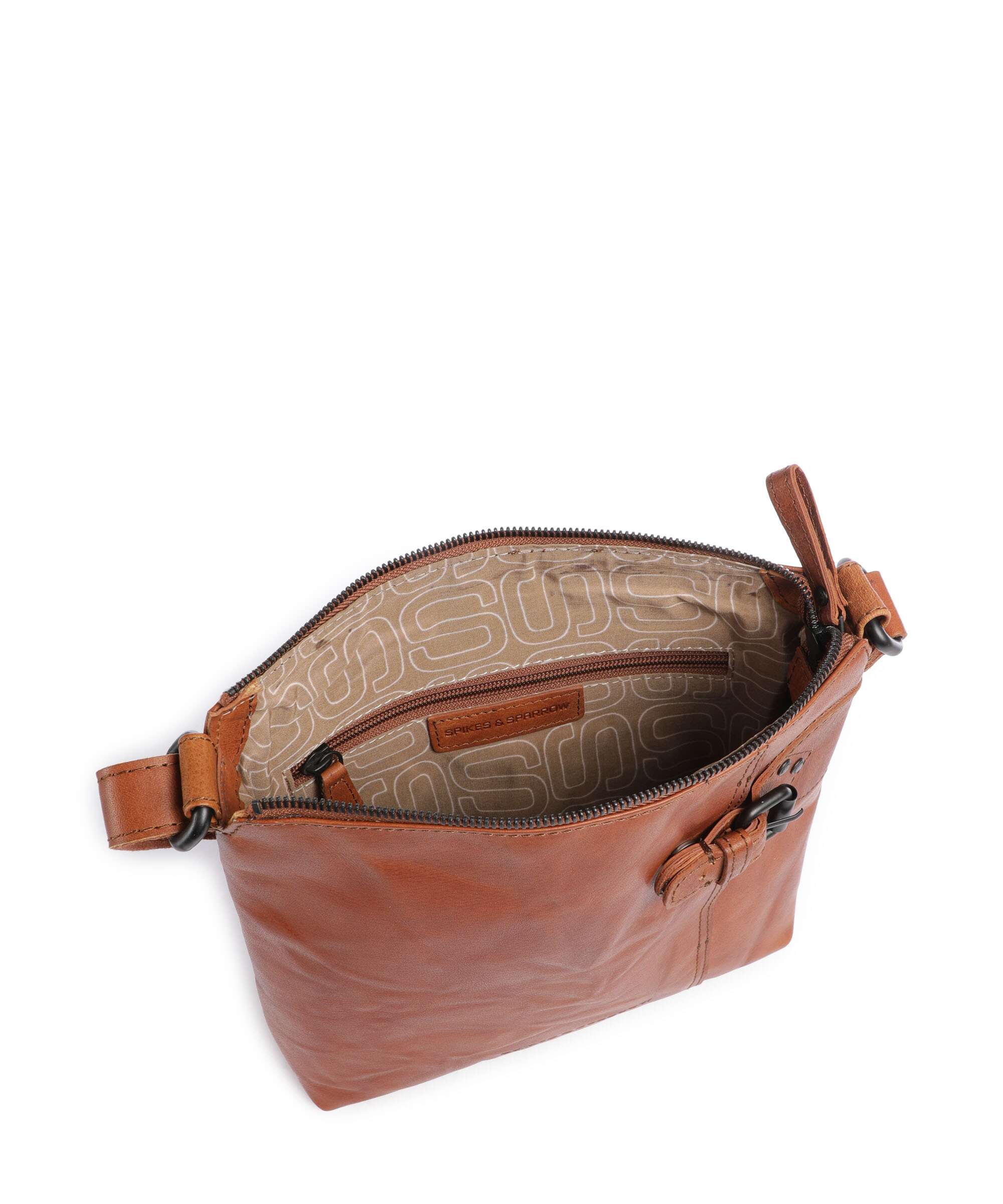 Spikes & Sparrow Bronco Serina Crossbody tas brandy - Image 6