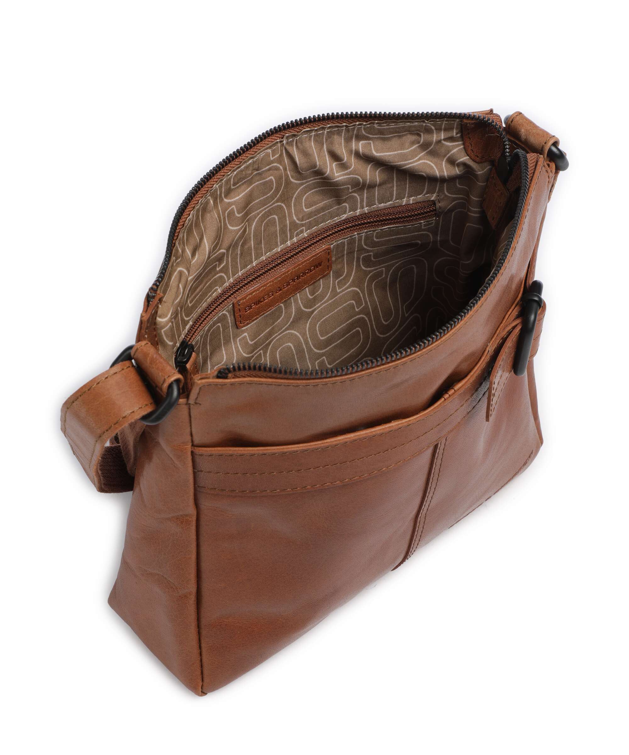 Spikes & Sparrow Bronco Teddi Crossbody tas brandy - Image 5