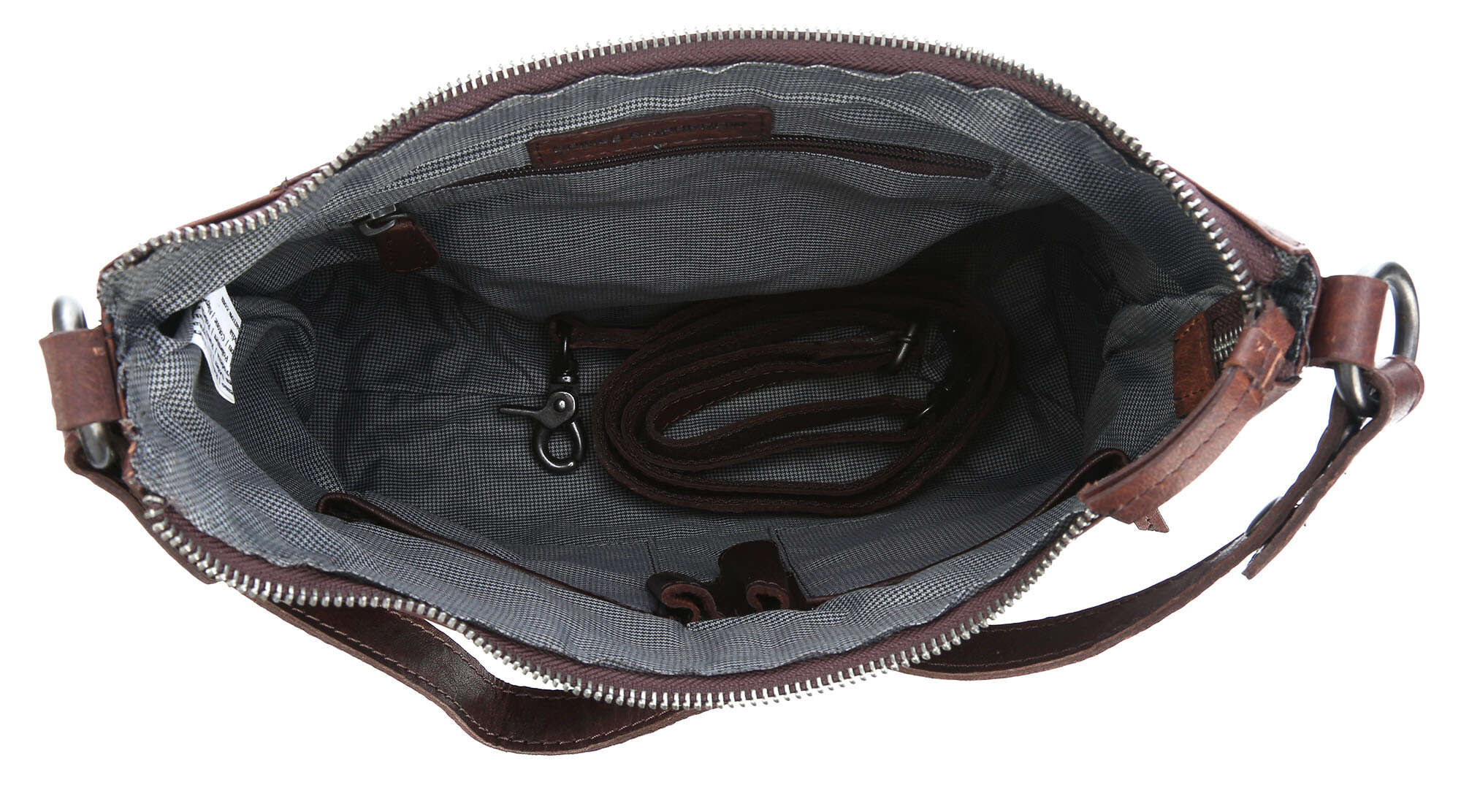 Spikes & Sparrow Bronco Toronto Hobo tas dark brown - Image 6