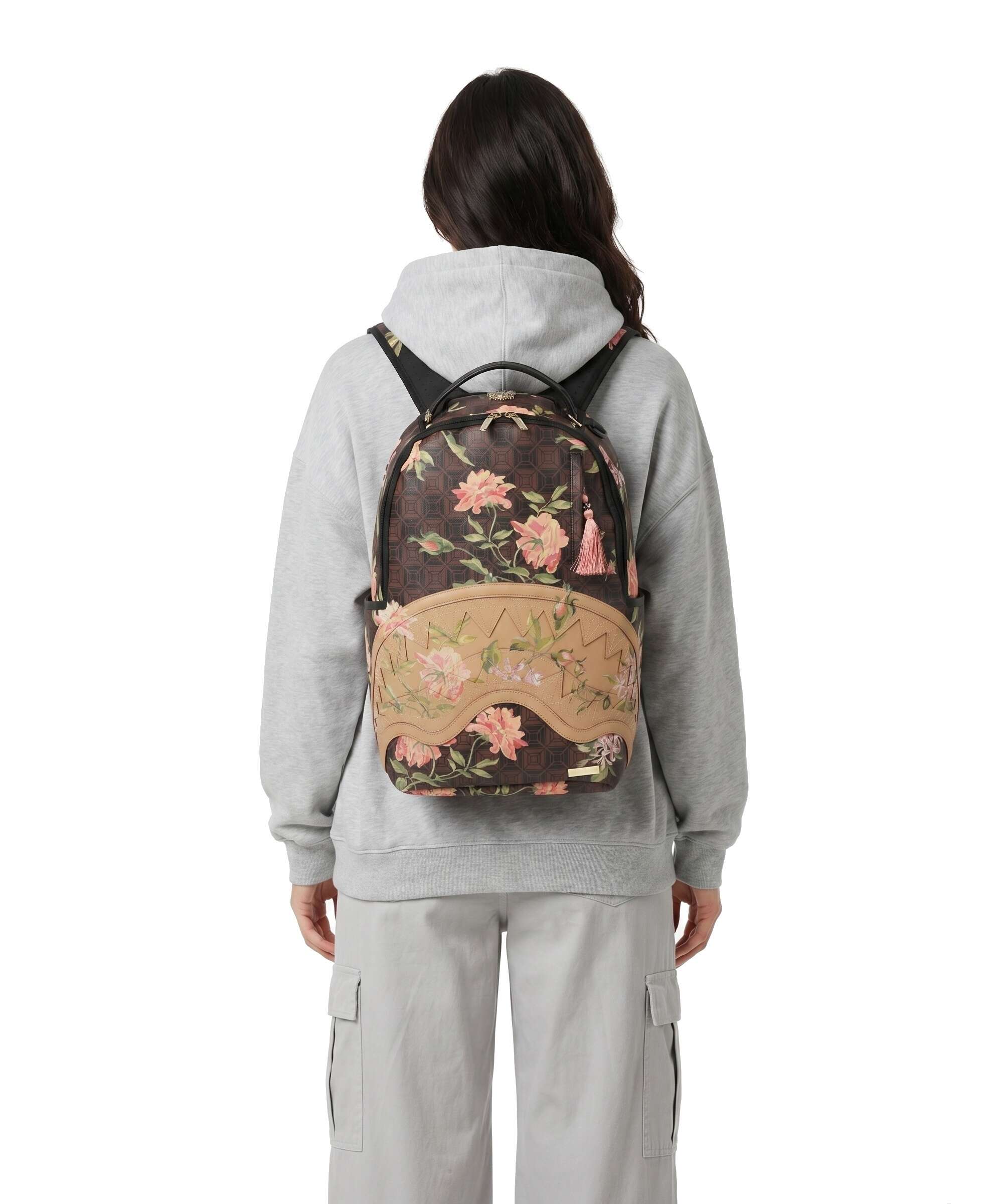 Sprayground AI Henny Floral Rugzak brown - Image 3