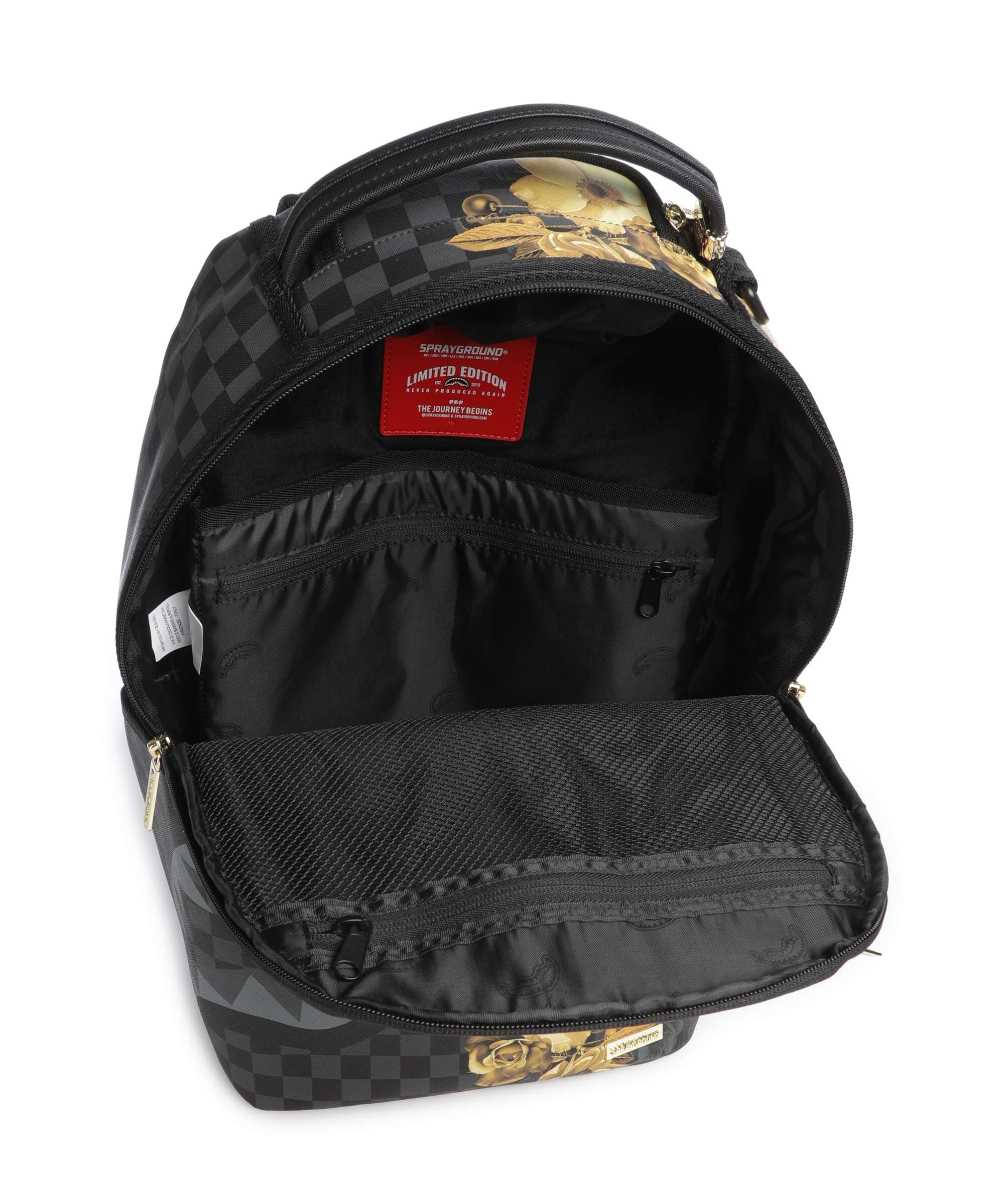 Sprayground Gold Floral Remix Rugzak black - Image 5