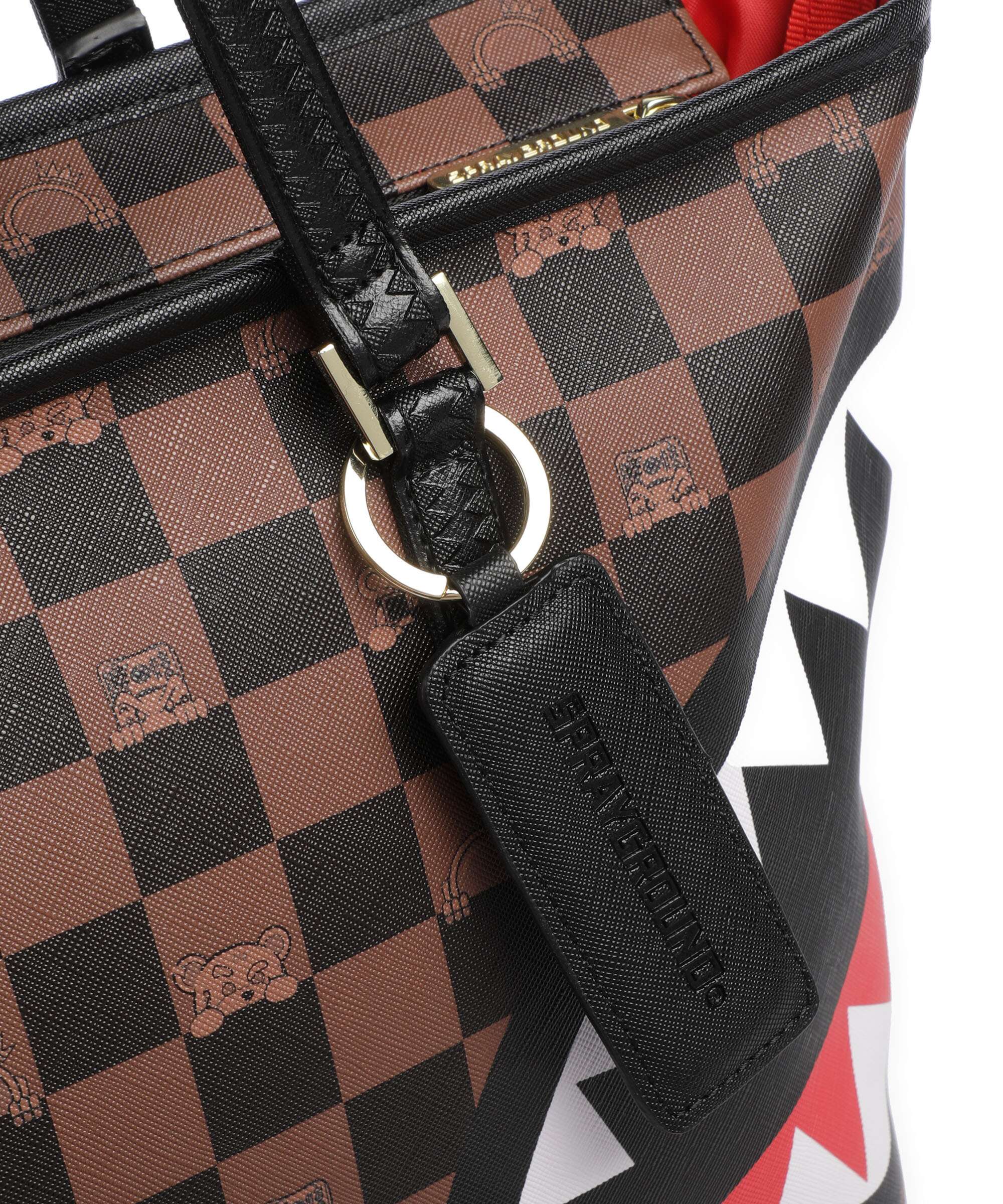 Sprayground Peeking Character Check Boodschappentas multicolour - Image 4