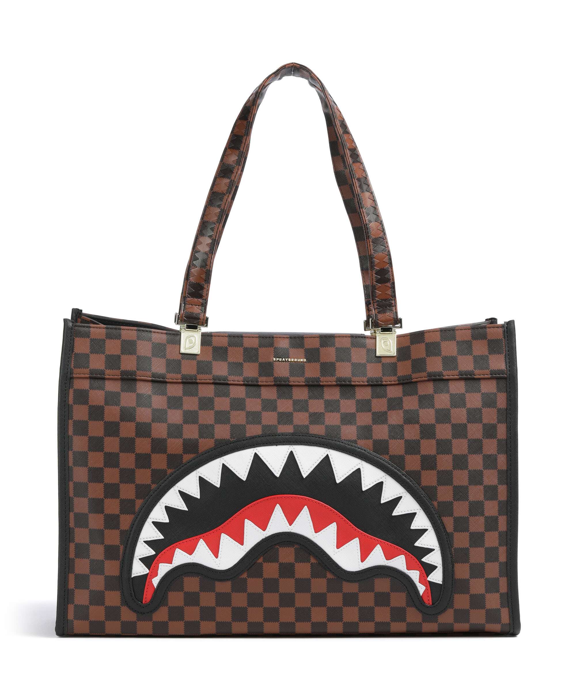Sprayground Sawtooth Sharks in Paris Boodschappentas brown