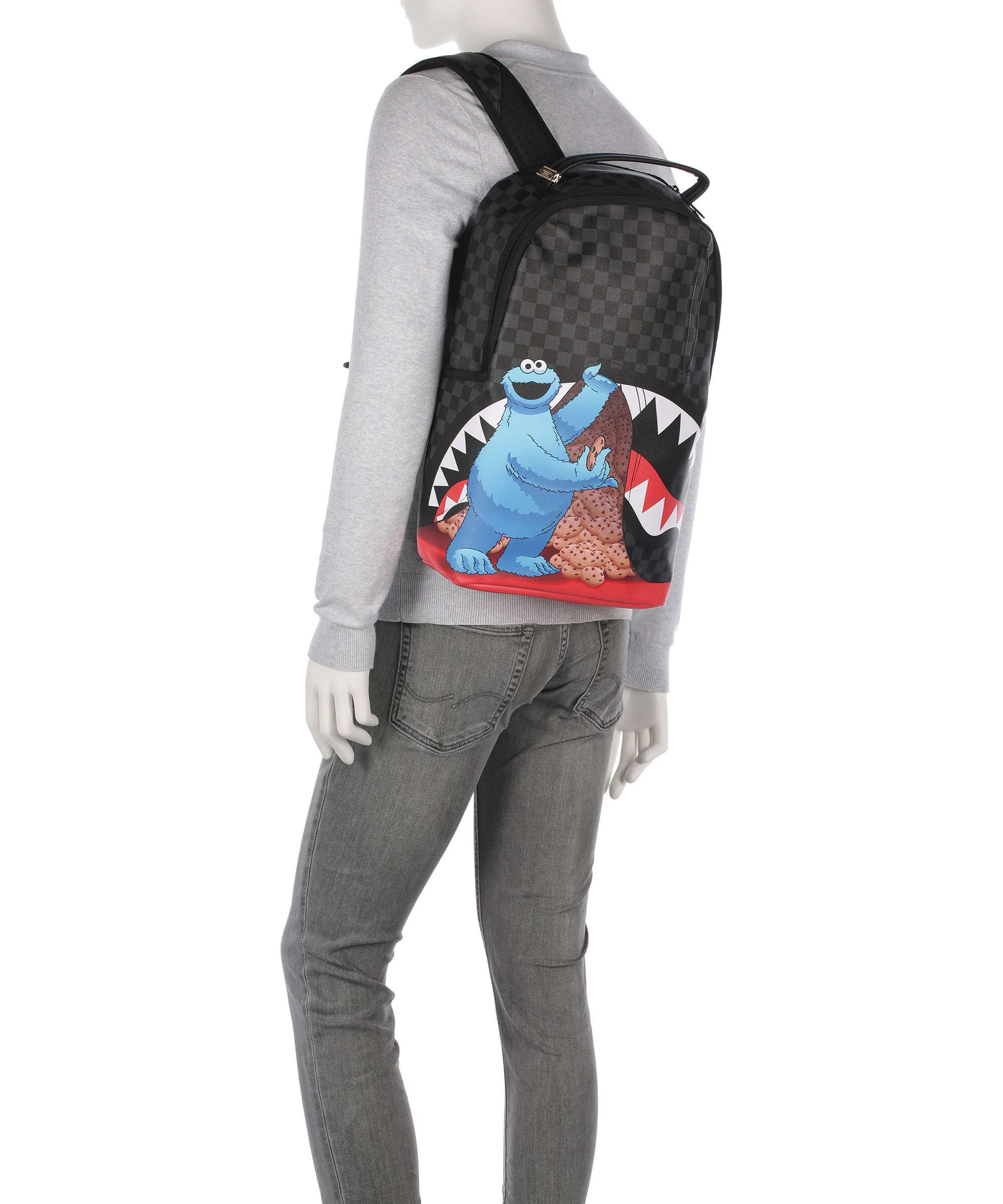 Sprayground Sesame Street Cookie Monster Sneaking a Bite Rugzak black - Image 3