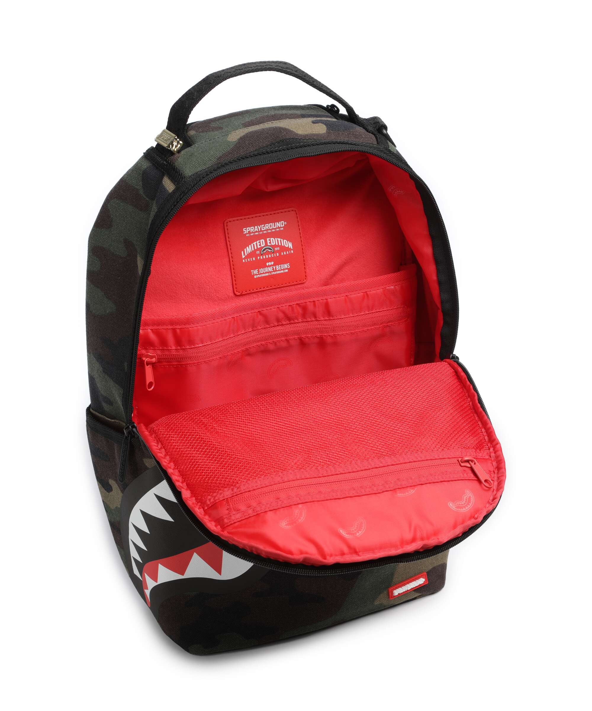 Sprayground Shark Central Camo Rugzak green - Image 5