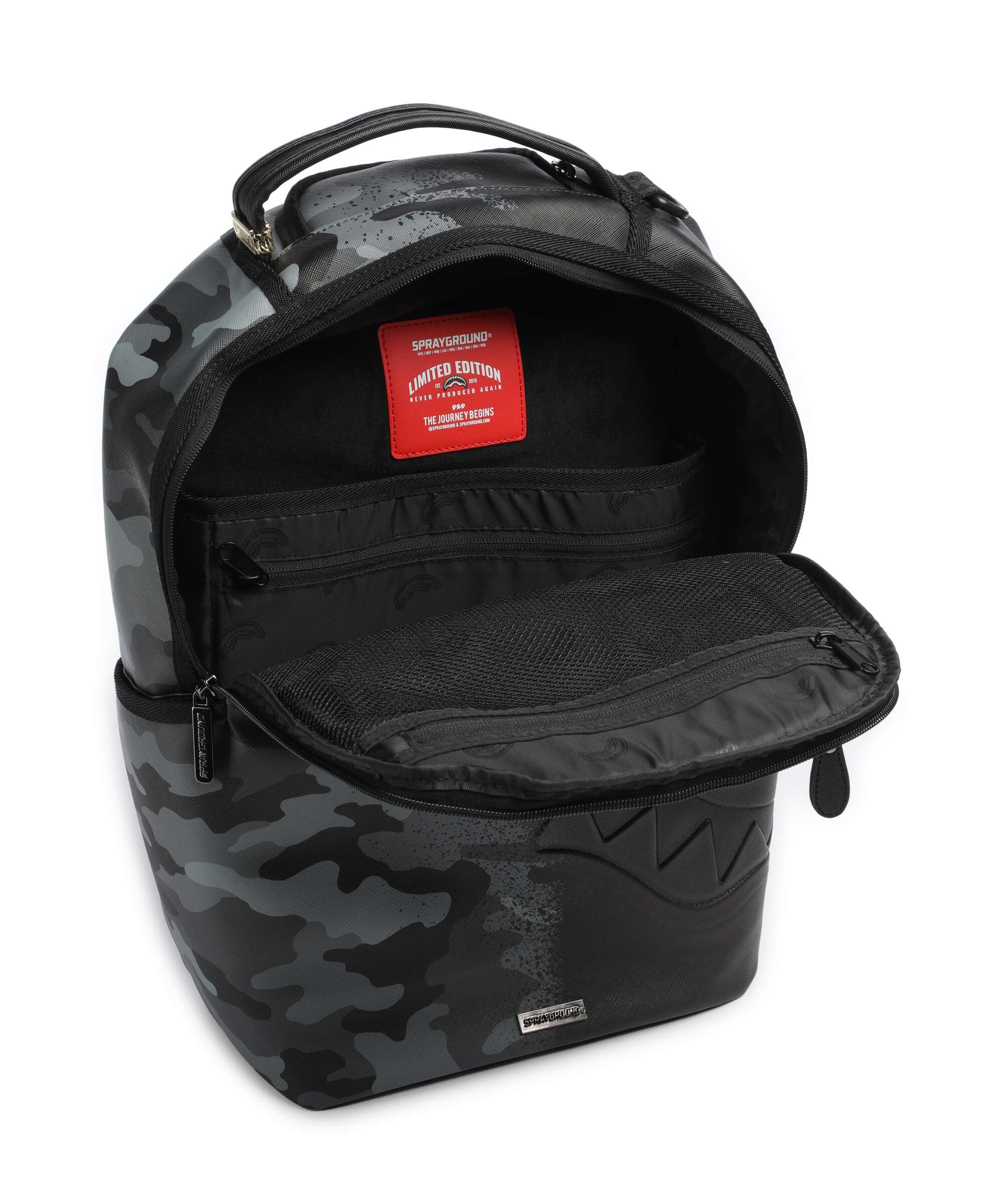 Sprayground Spray Split Night Camo Rugzak black - Image 5