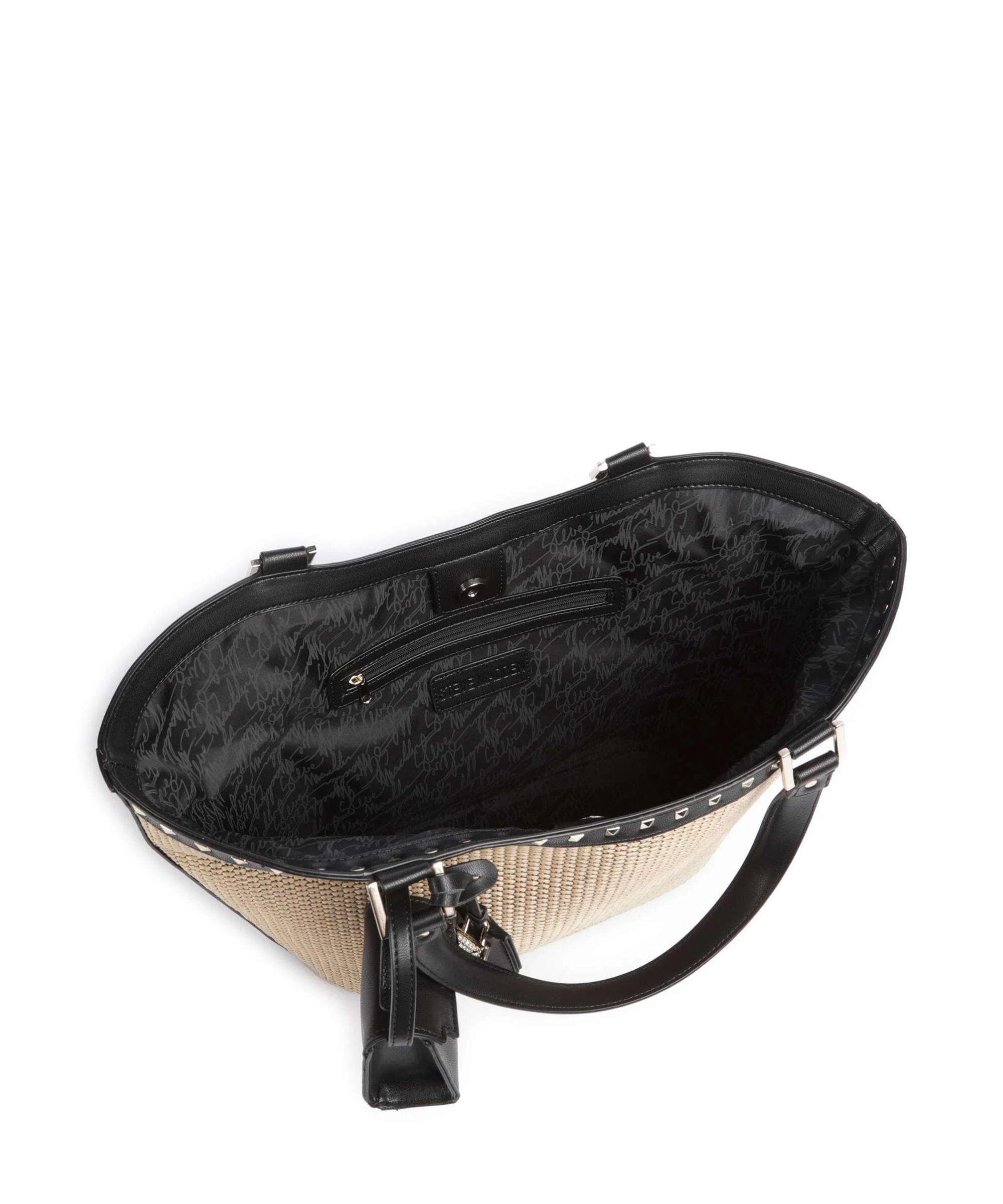 Steve Madden BAGULLA Boodschappentas black/natural - Image 6