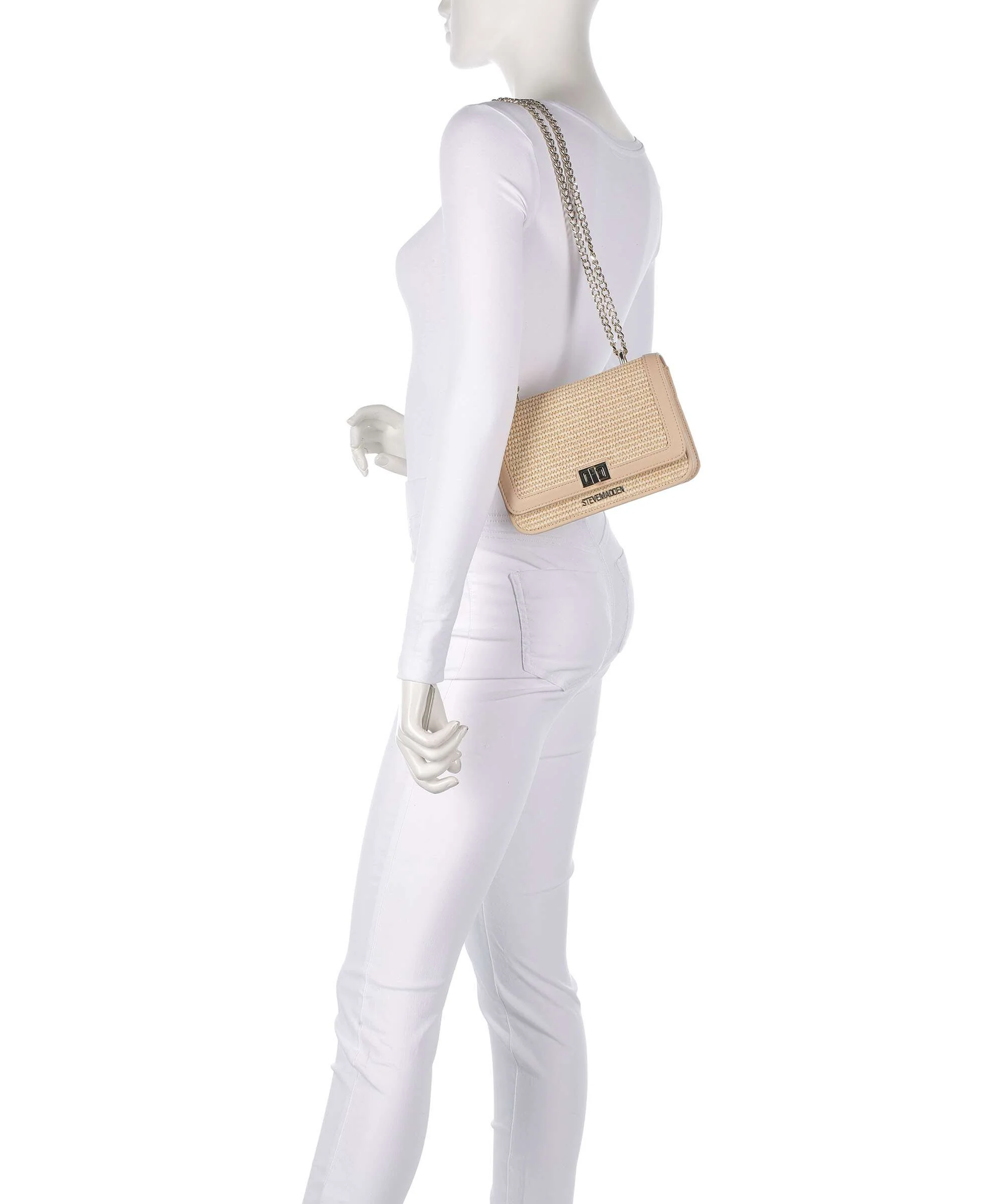 Steve Madden BBIGMONA Schoudertas natural raffia - Image 3