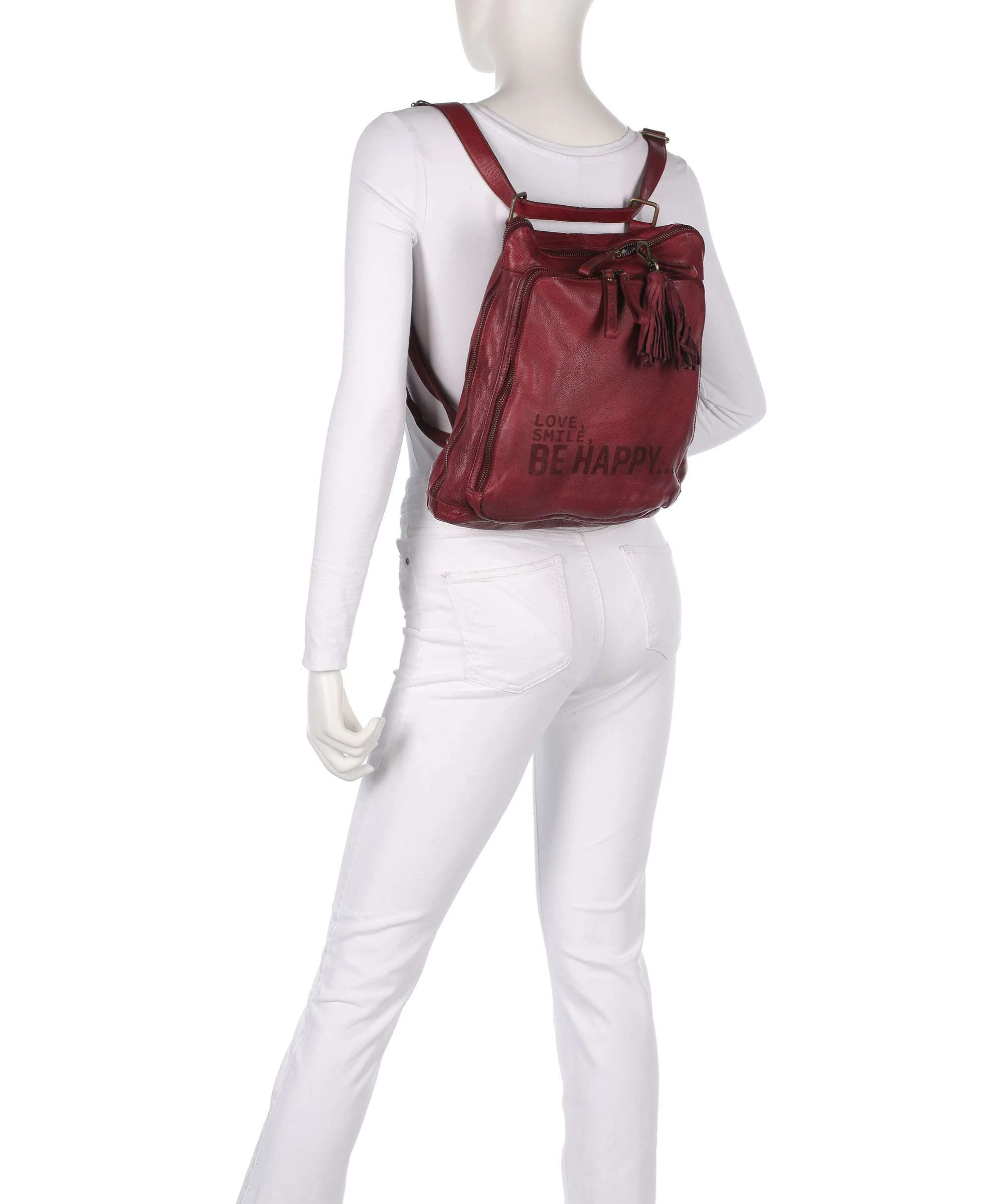 Taschendieb Wien Glücksbrücke 1 Rugzak-tas red burgundy - Image 4