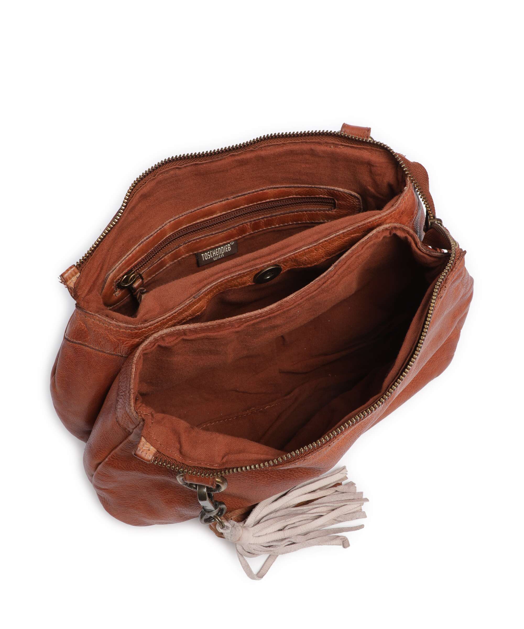 Taschendieb Wien Kaiserstrasse 17 Crossbody tas cognac - Image 6
