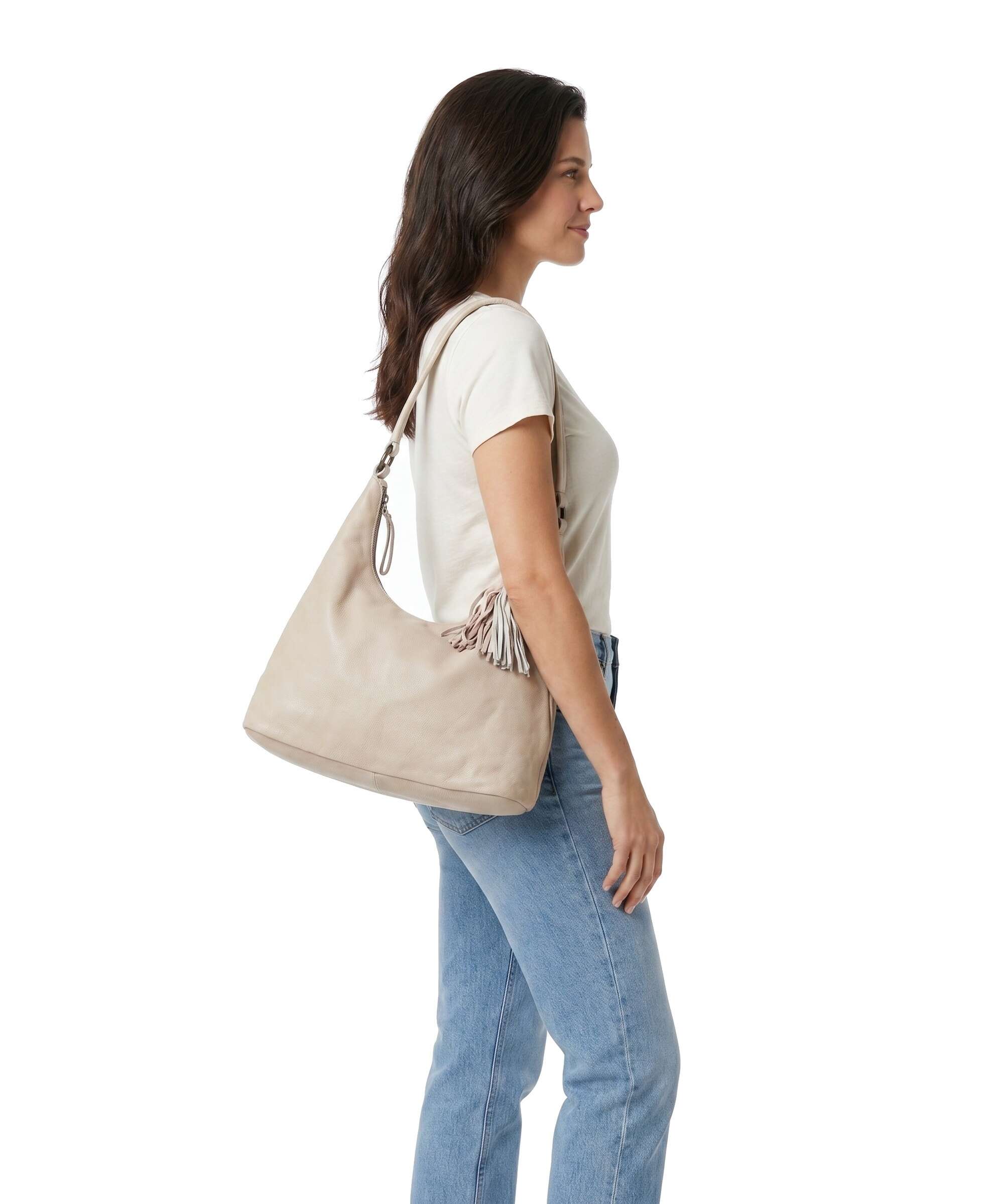 Taschendieb Wien Löwengasse 5xx Hobo tas creme - Image 3