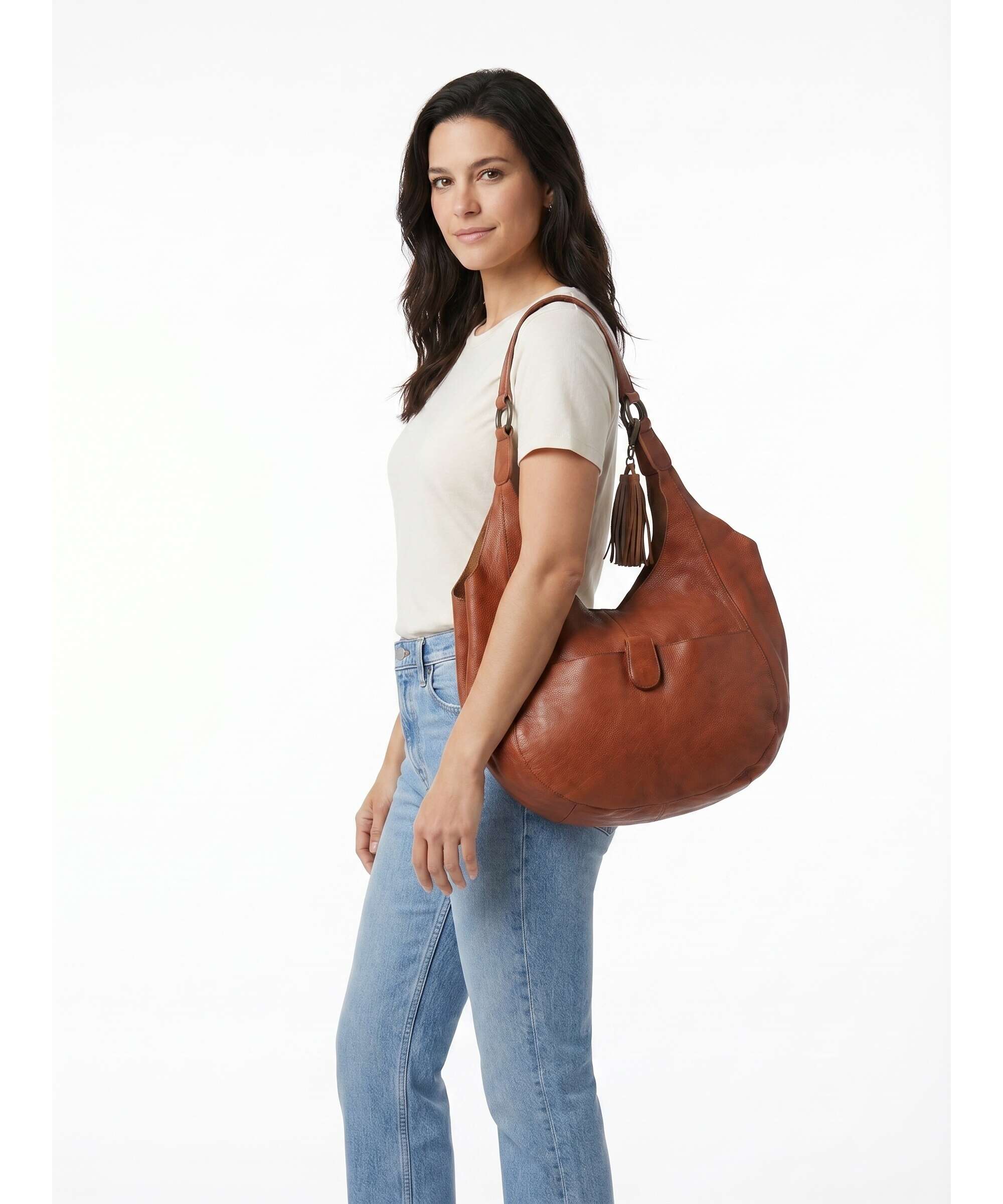 Taschendieb Wien Mariengasse 1 Hobo tas cognac - Image 3