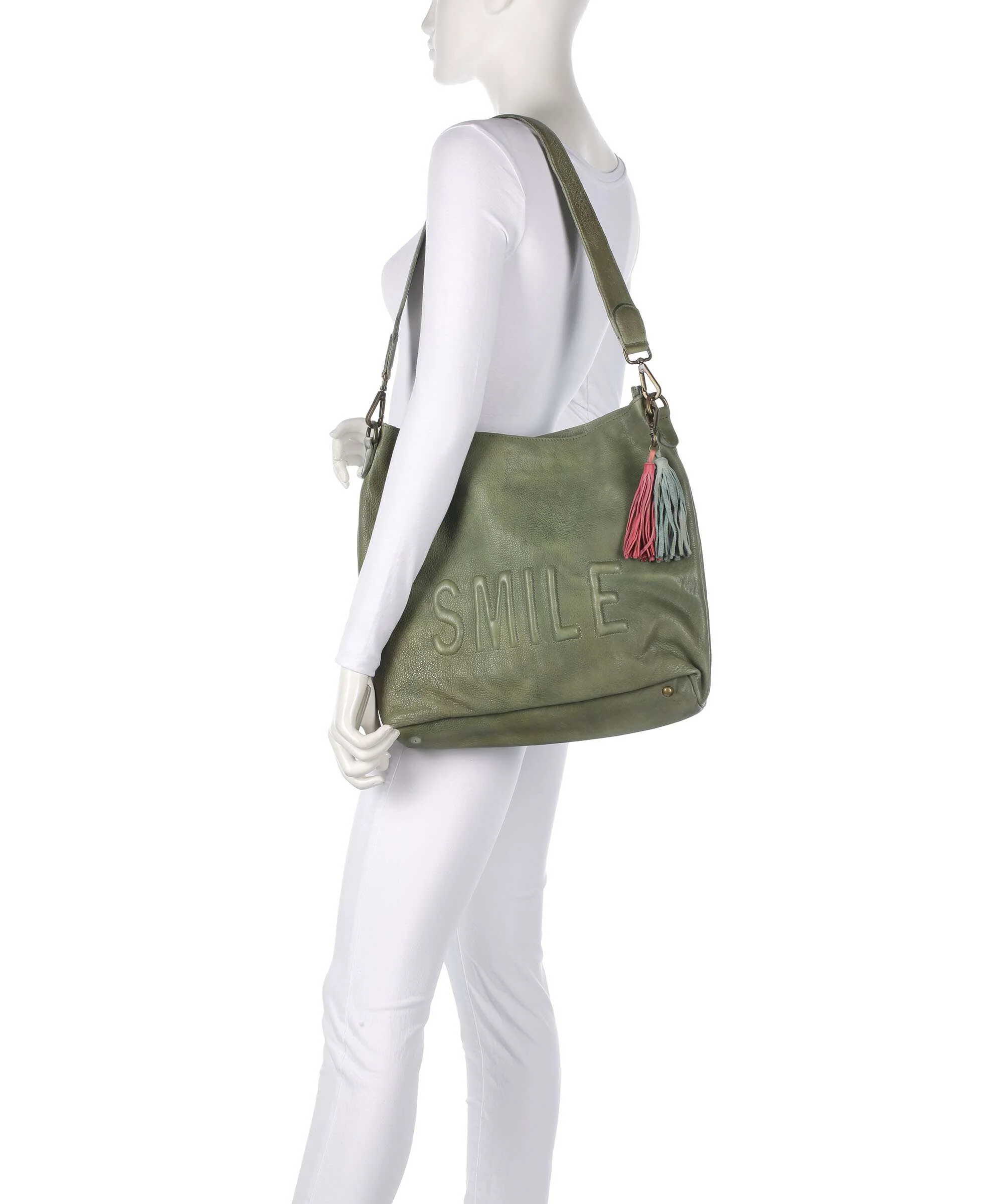 Taschendieb Wien Paoliweg 2 Hobo tas green leaf - Image 3
