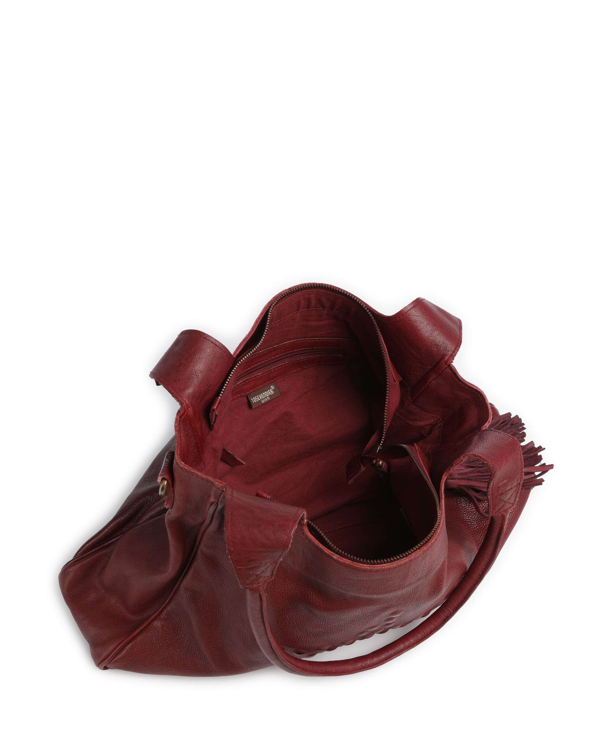 Taschendieb Wien Sternbergstrasse 2 Boodschappentas red burgundy - Image 6