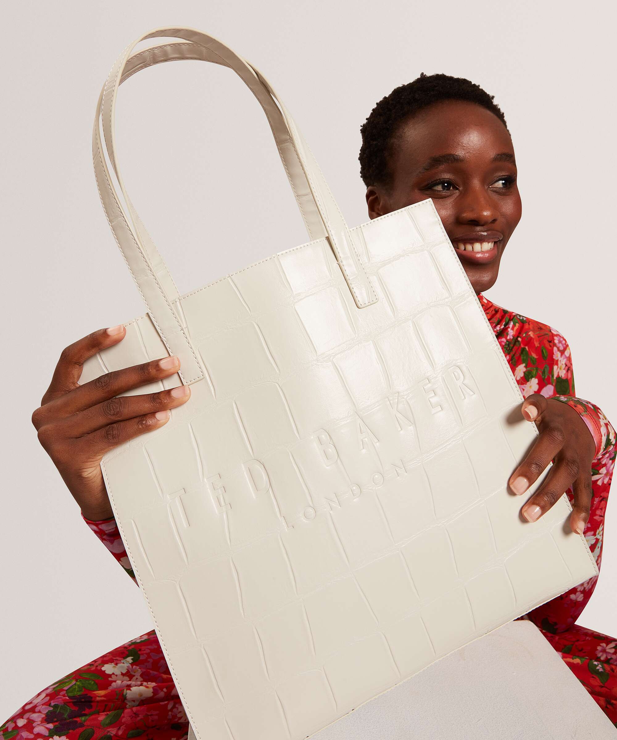 Ted Baker Croccon Boodschappentas ivory - Image 3