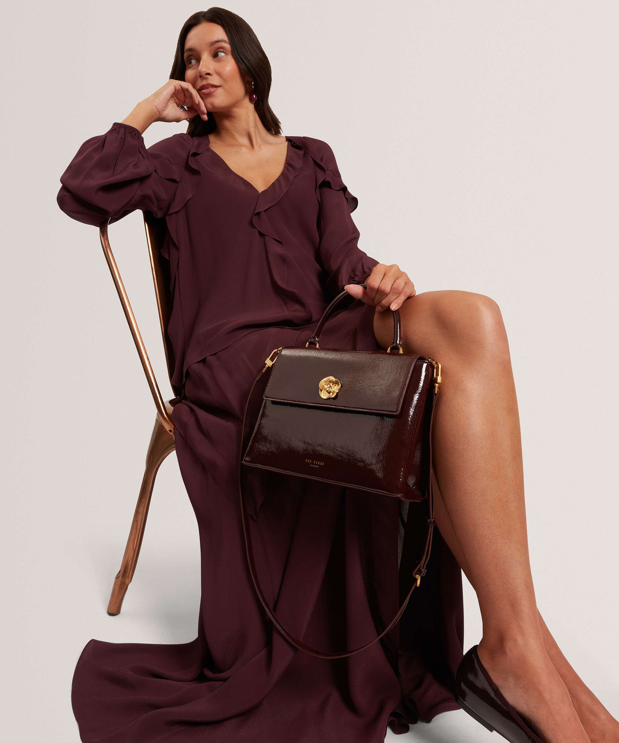Ted Baker Rosenau Handtas wine - Image 2