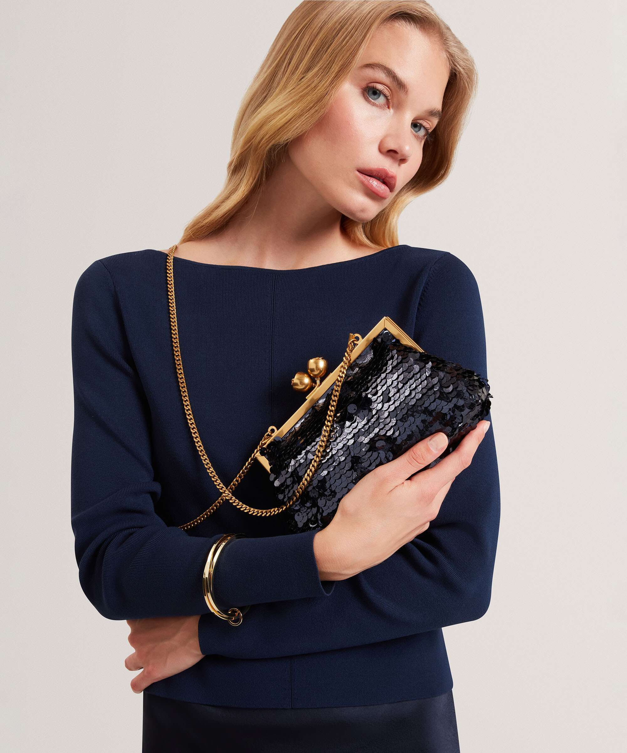 Ted Baker Sequinz Crossbody tas navy - Image 3