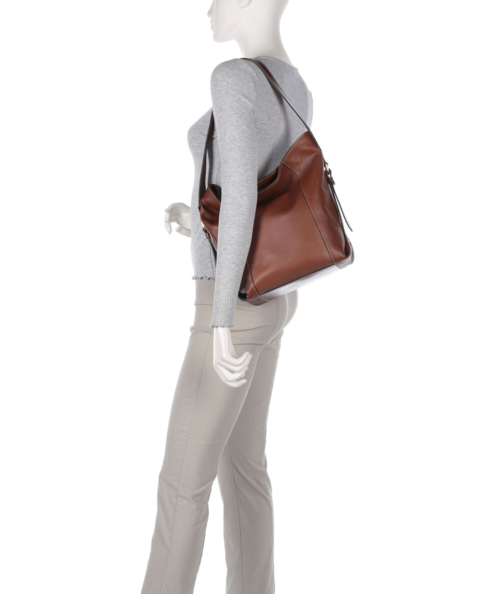 The Bridge Gemma Hobo tas brown - Image 3