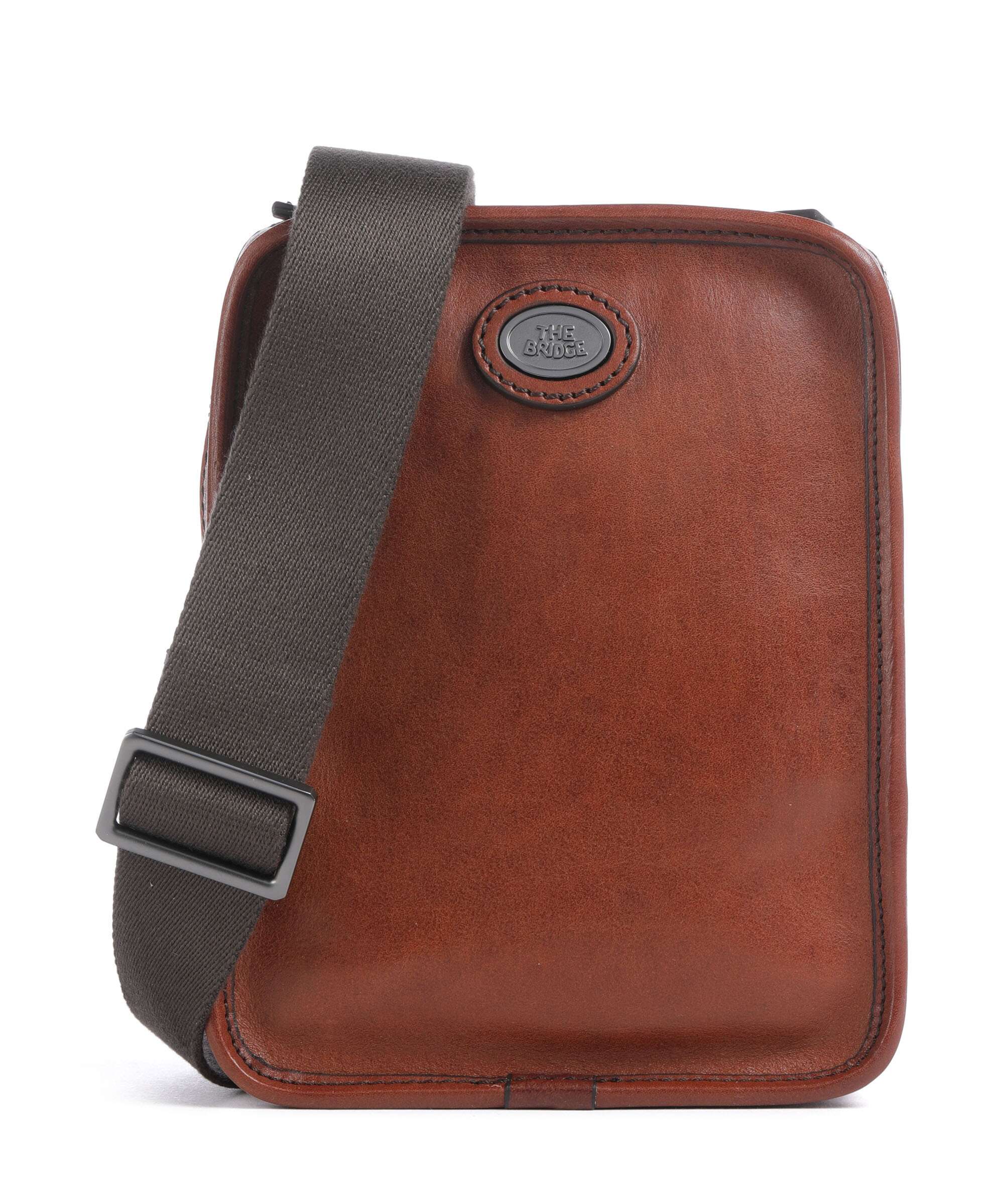 The Bridge Isaia Crossbody tas marrone/rut scamosciato opaco