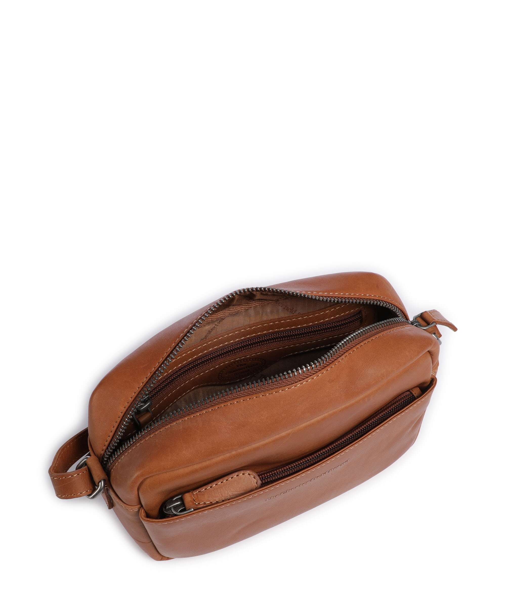 The Chesterfield Brand Cow Wax Pull Up Arona Crossbody tas cognac - Image 6