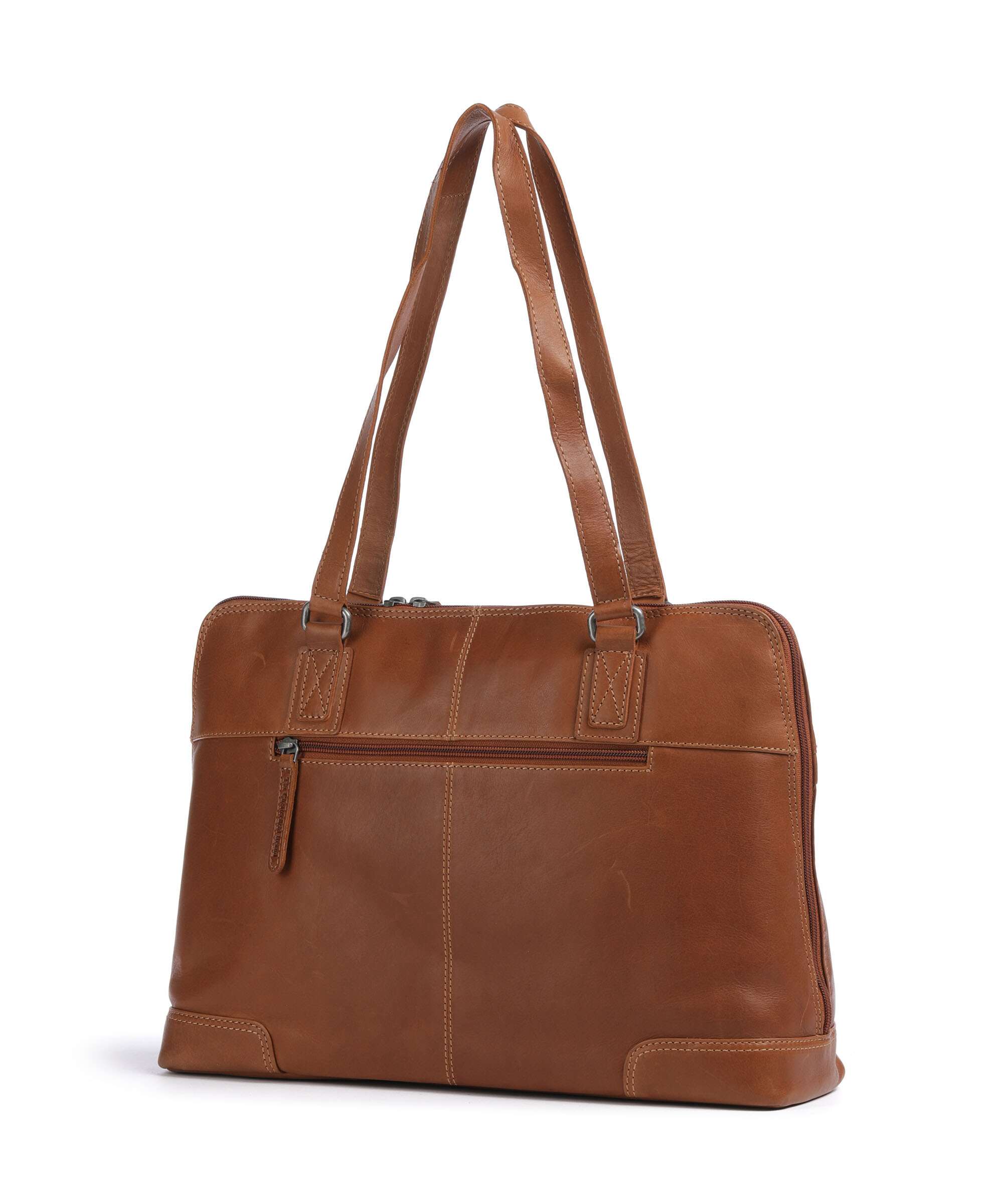 The Chesterfield Brand Cow Wax Pull Up Branson Schoudertas cognac - Image 2