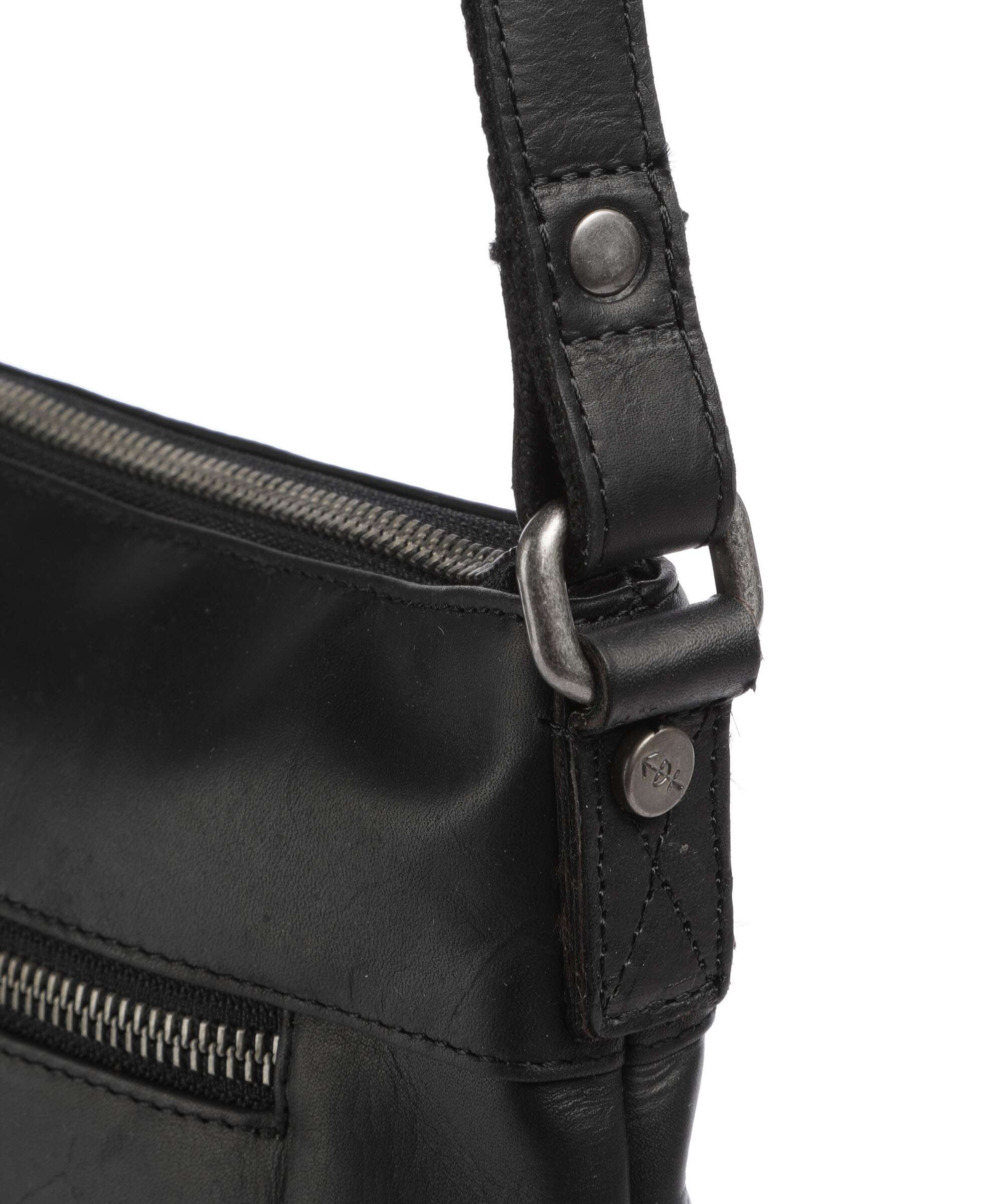 The Chesterfield Brand Cow Wax Pull Up Cartagena Crossbody tas black - Image 4