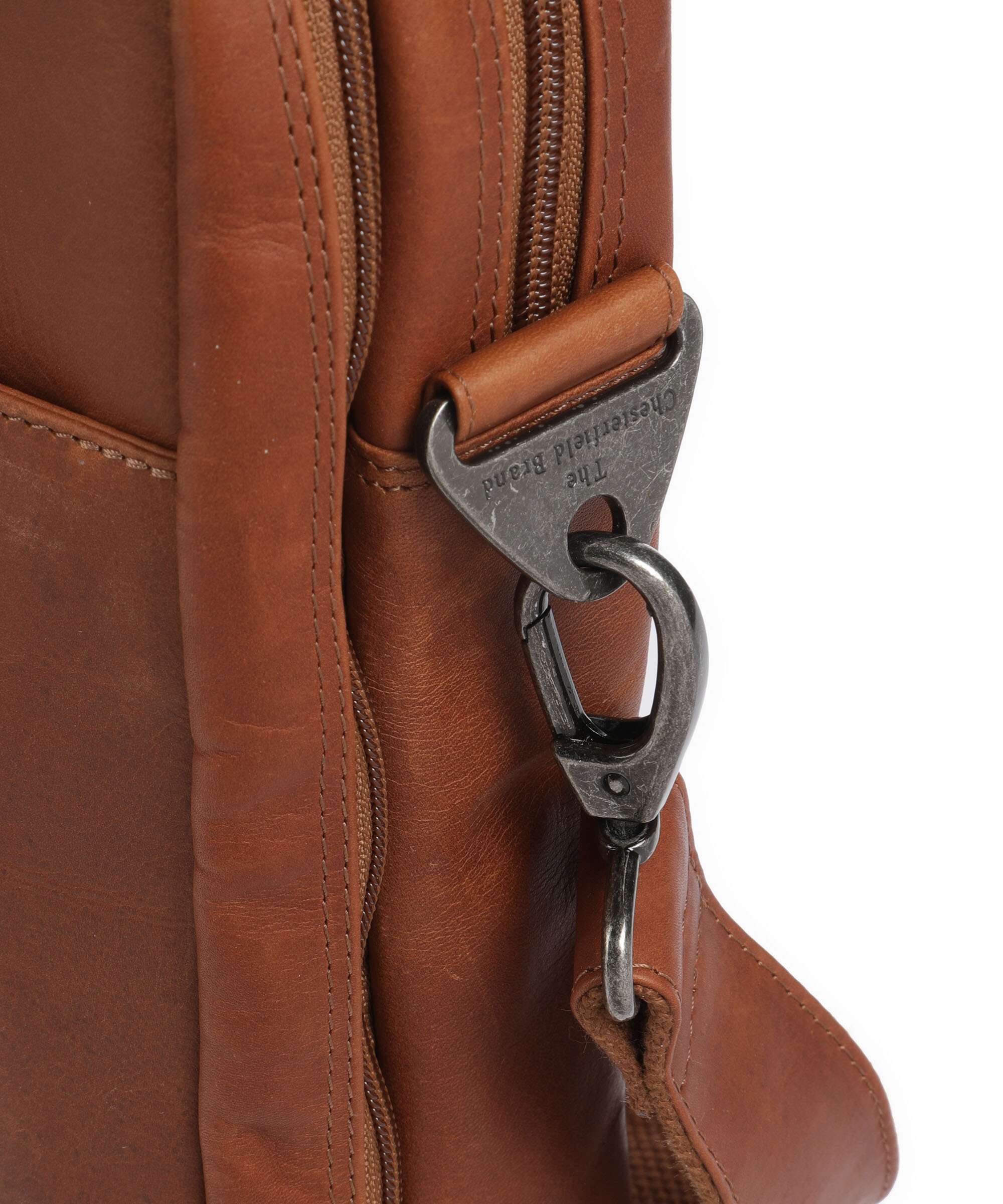 The Chesterfield Brand Cow Wax Pull Up Frazer Aktetas cognac - Image 4