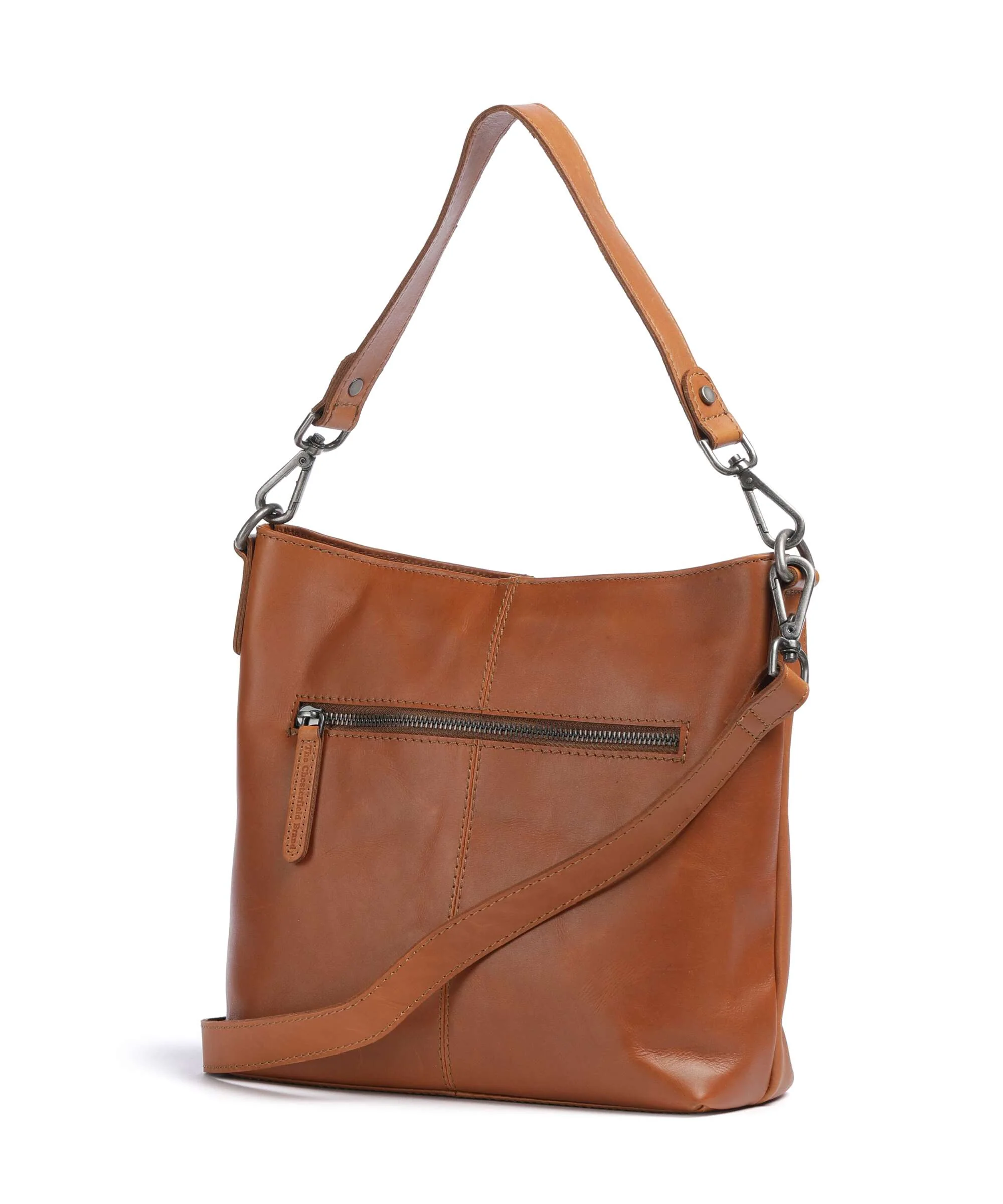 The Chesterfield Brand Cow Wax Pull Up Jen Hobo tas cognac - Image 2