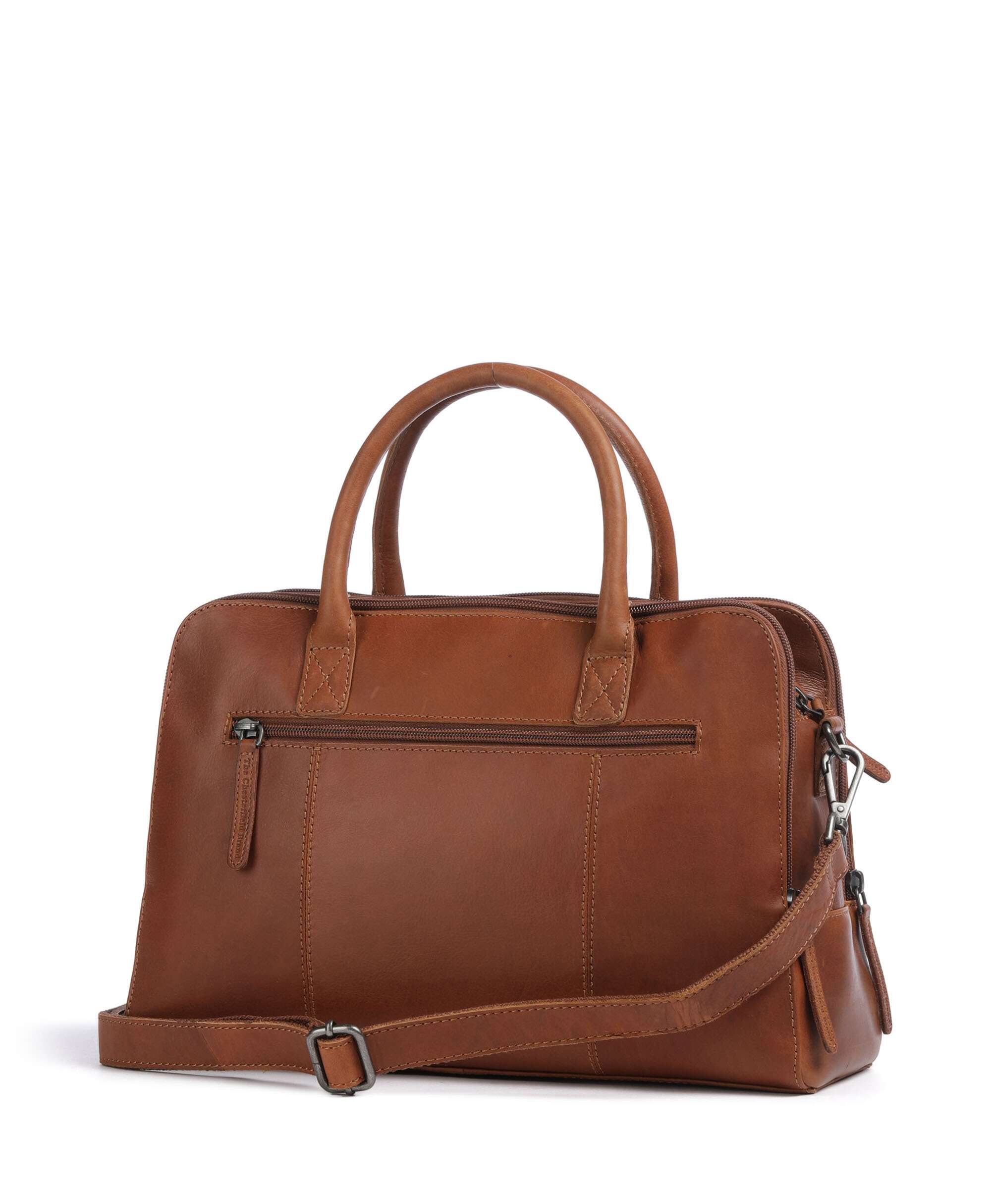 The Chesterfield Brand Cow Wax Pull Up Layton Handtas cognac - Image 2