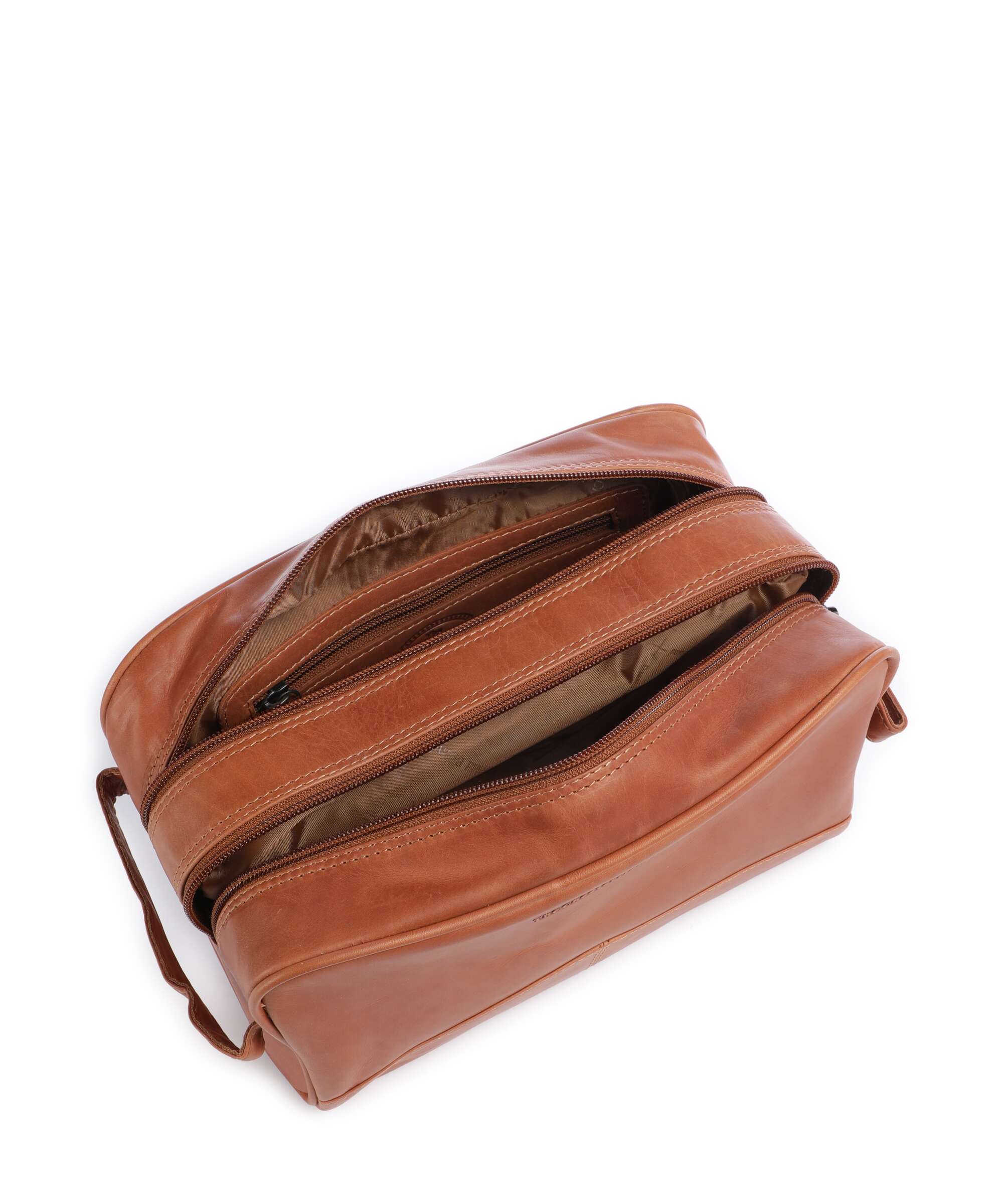 The Chesterfield Brand Cow Wax Pull Up Stacey Toilettas cognac - Image 4
