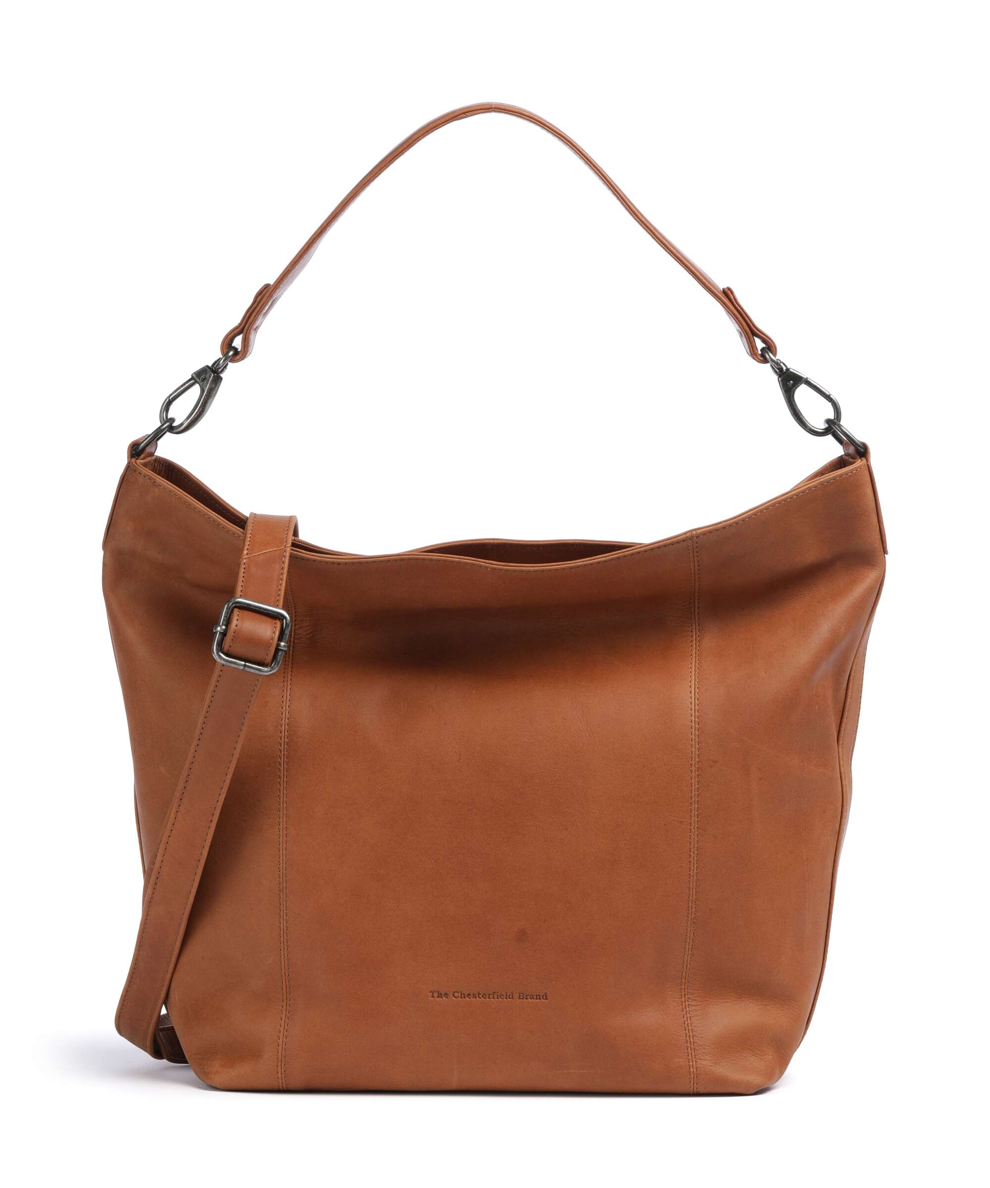 The Chesterfield Brand Cow Wax Pull Up Zira Hobo tas cognac