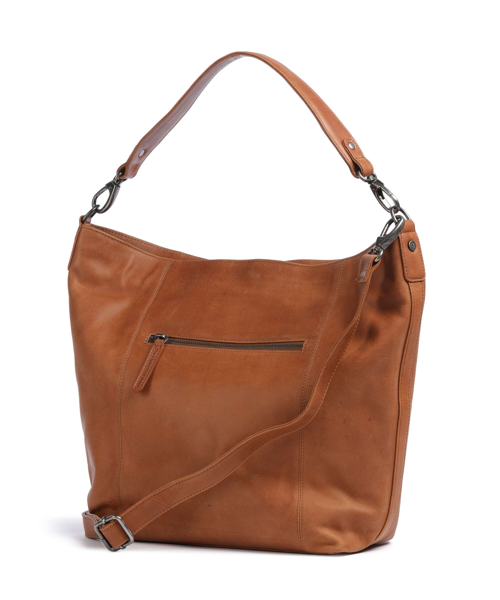 The Chesterfield Brand Cow Wax Pull Up Zira Hobo tas cognac - Image 2