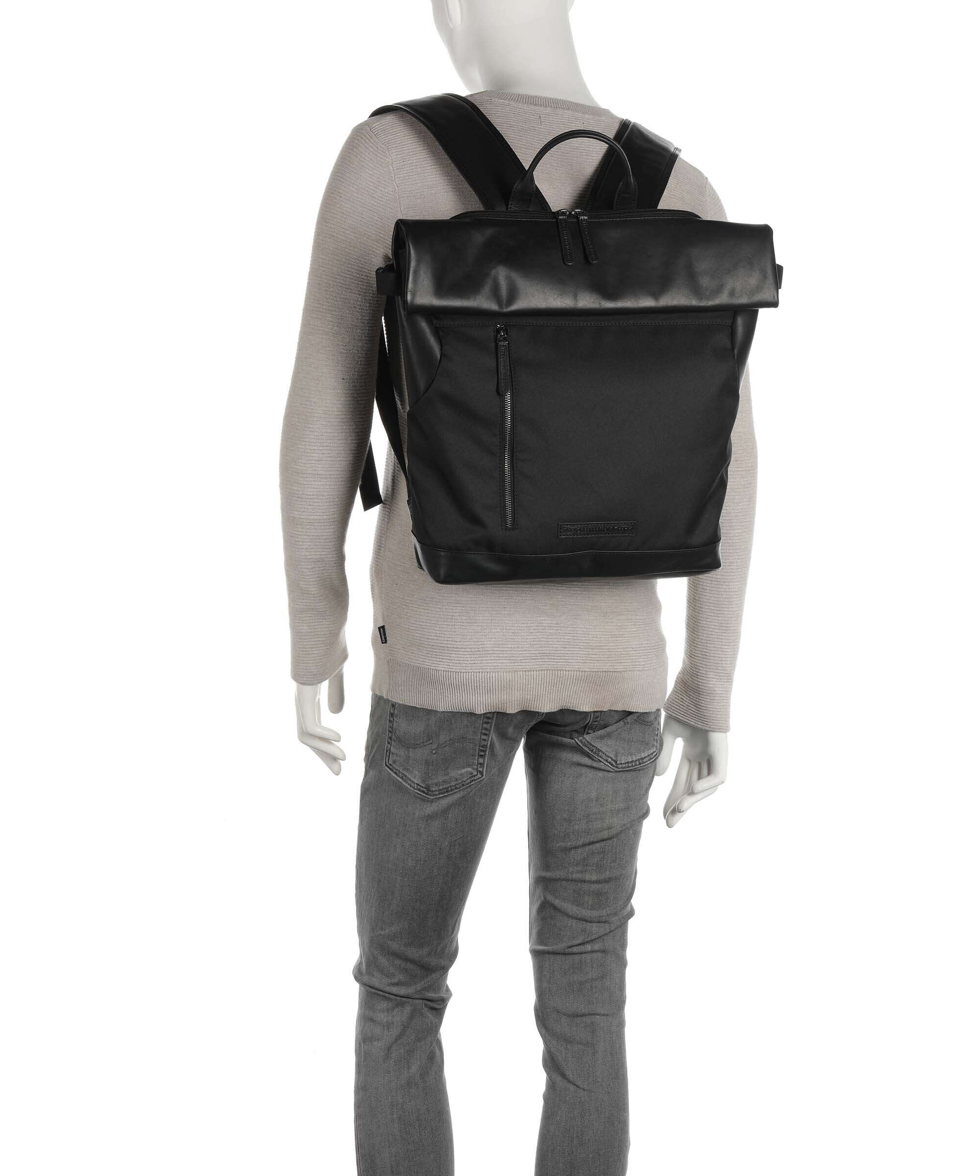 The Chesterfield Brand Fusion Bornholm Rolltop rugzak black - Image 3