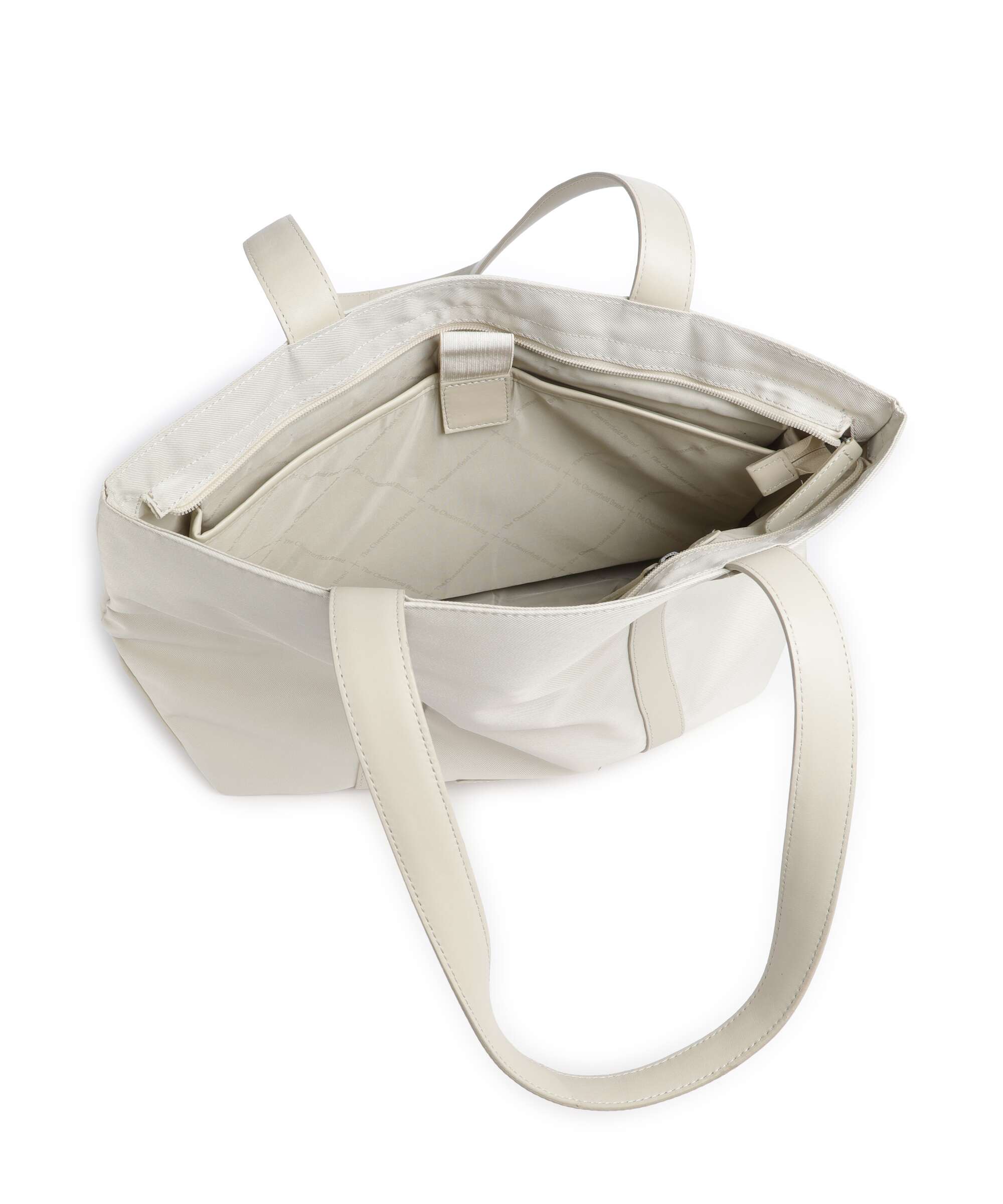 The Chesterfield Brand Nylon Wax Pull Up Otta Boodschappentas off white - Image 5