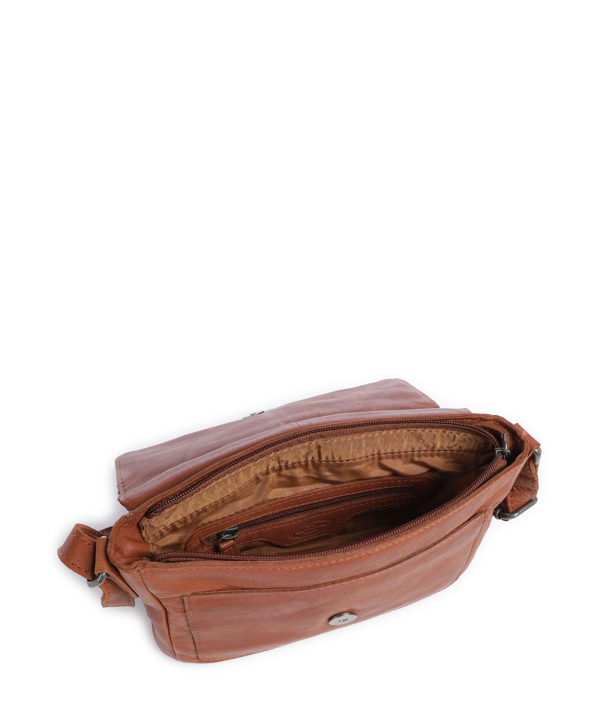 The Chesterfield Brand Washed Waxed Cow Ann Crossbody tas cognac - Image 6