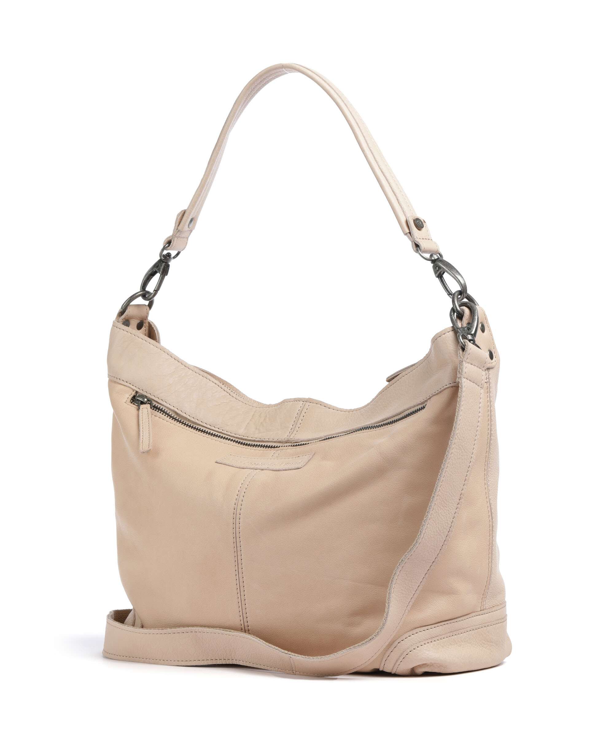 The Chesterfield Brand Washed Waxed Cow Bolivia Hobo tas beige - Image 2